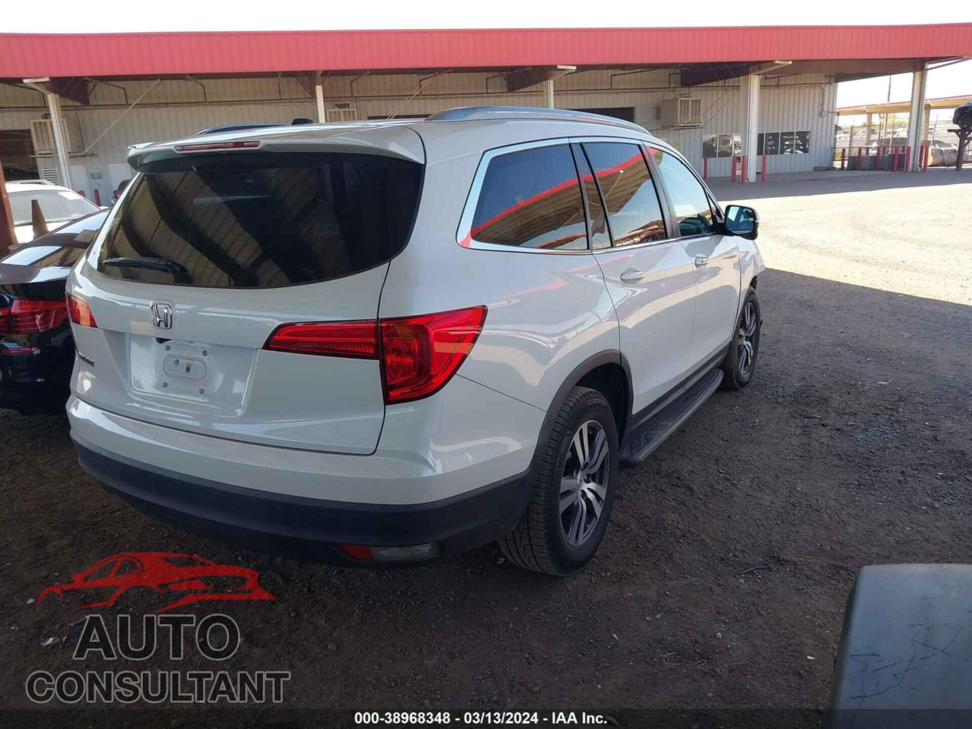 HONDA PILOT 2017 - 5FNYF5H76HB013624