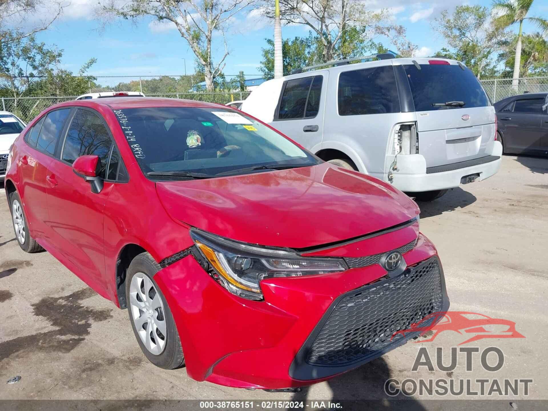 TOYOTA COROLLA 2021 - 5YFEPMAE8MP263576