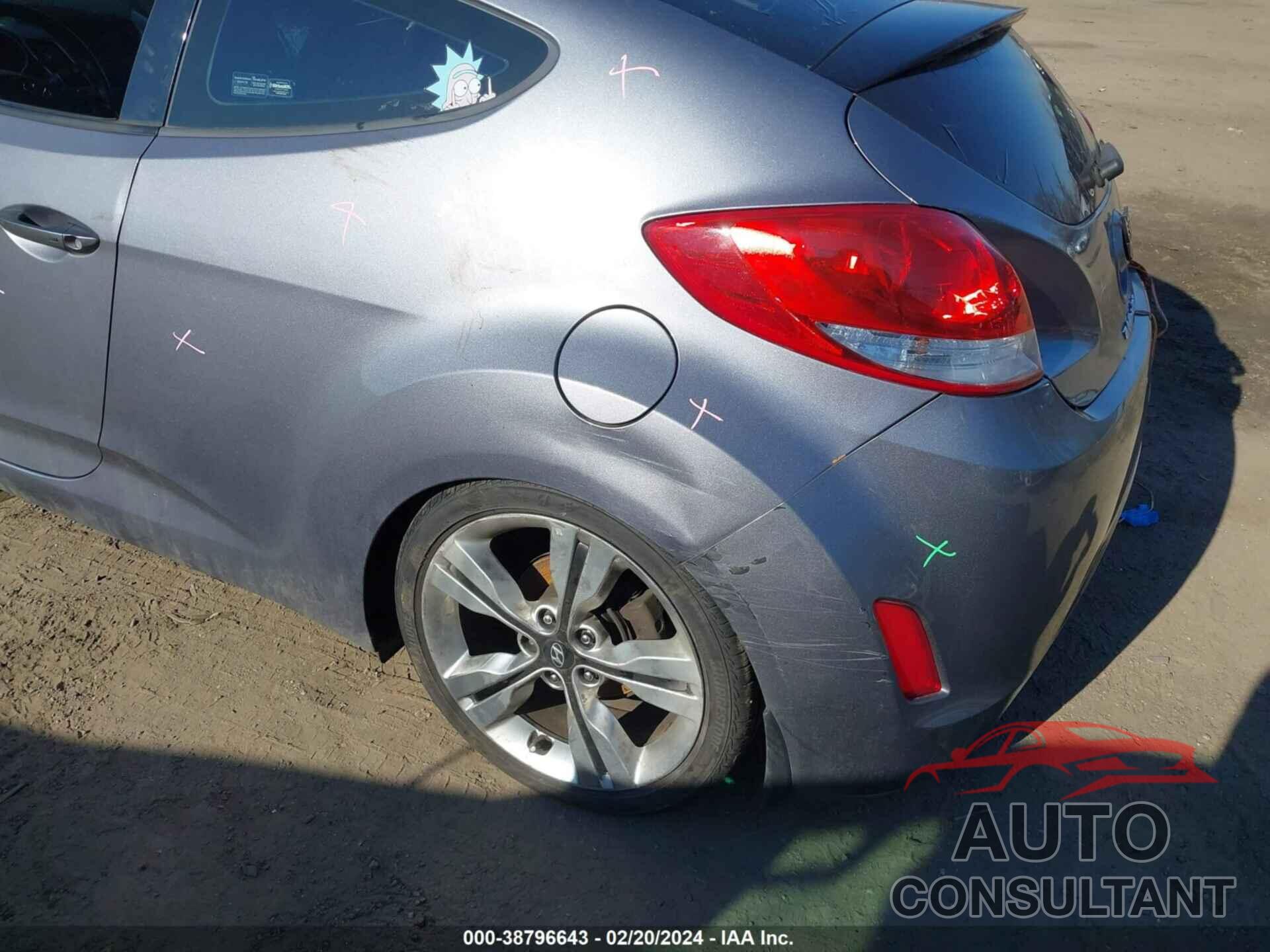 HYUNDAI VELOSTER 2017 - KMHTC6AD0HU321755