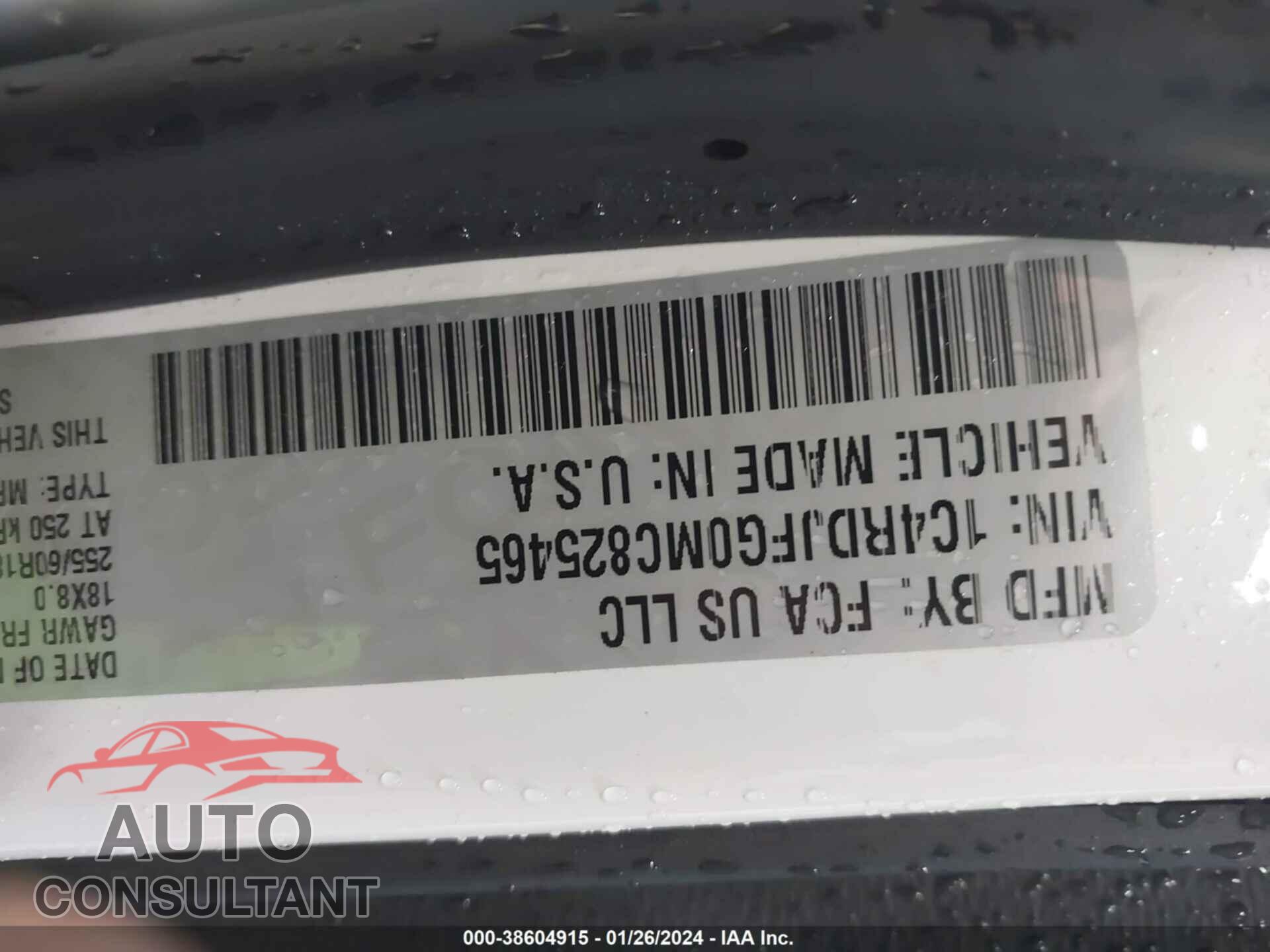 DODGE DURANGO 2021 - 1C4RDJFG0MC825465