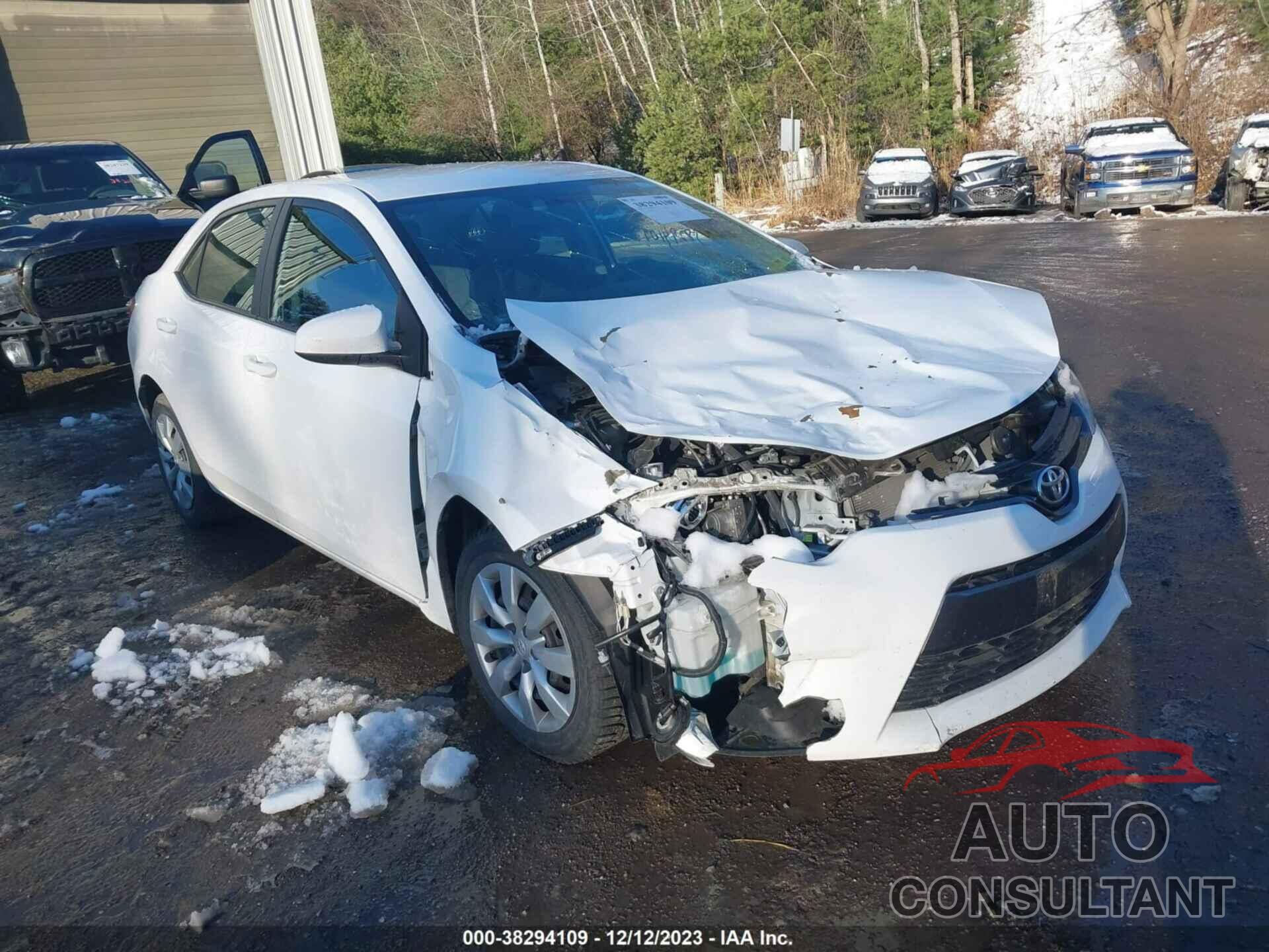 TOYOTA COROLLA 2016 - 2T1BURHE3GC571600