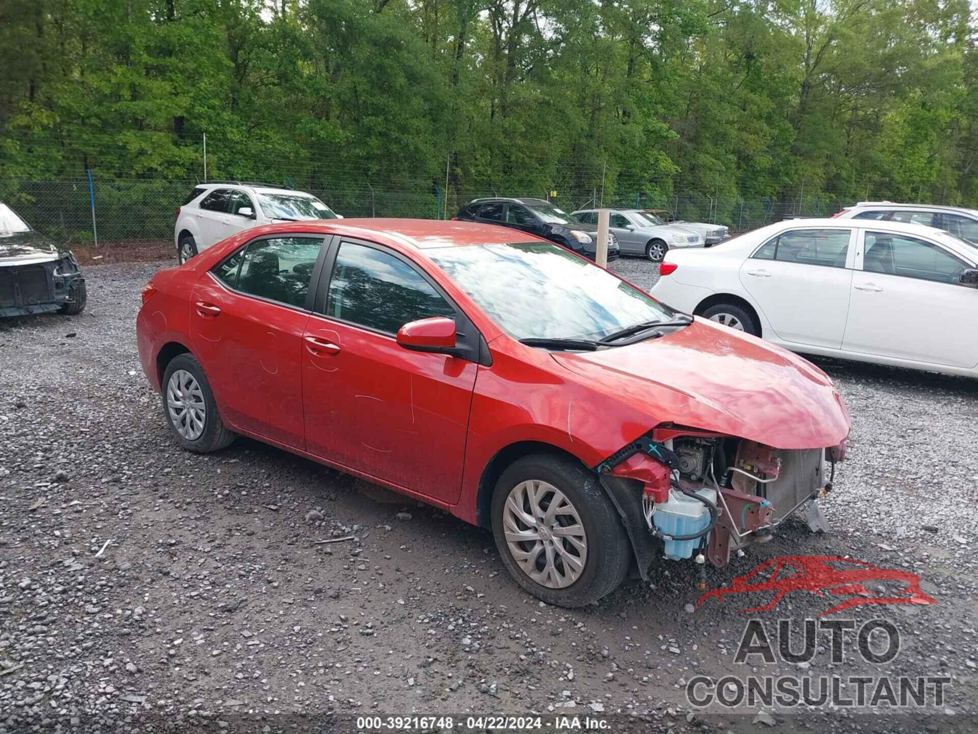 TOYOTA COROLLA 2019 - 5YFBURHE4KP896717
