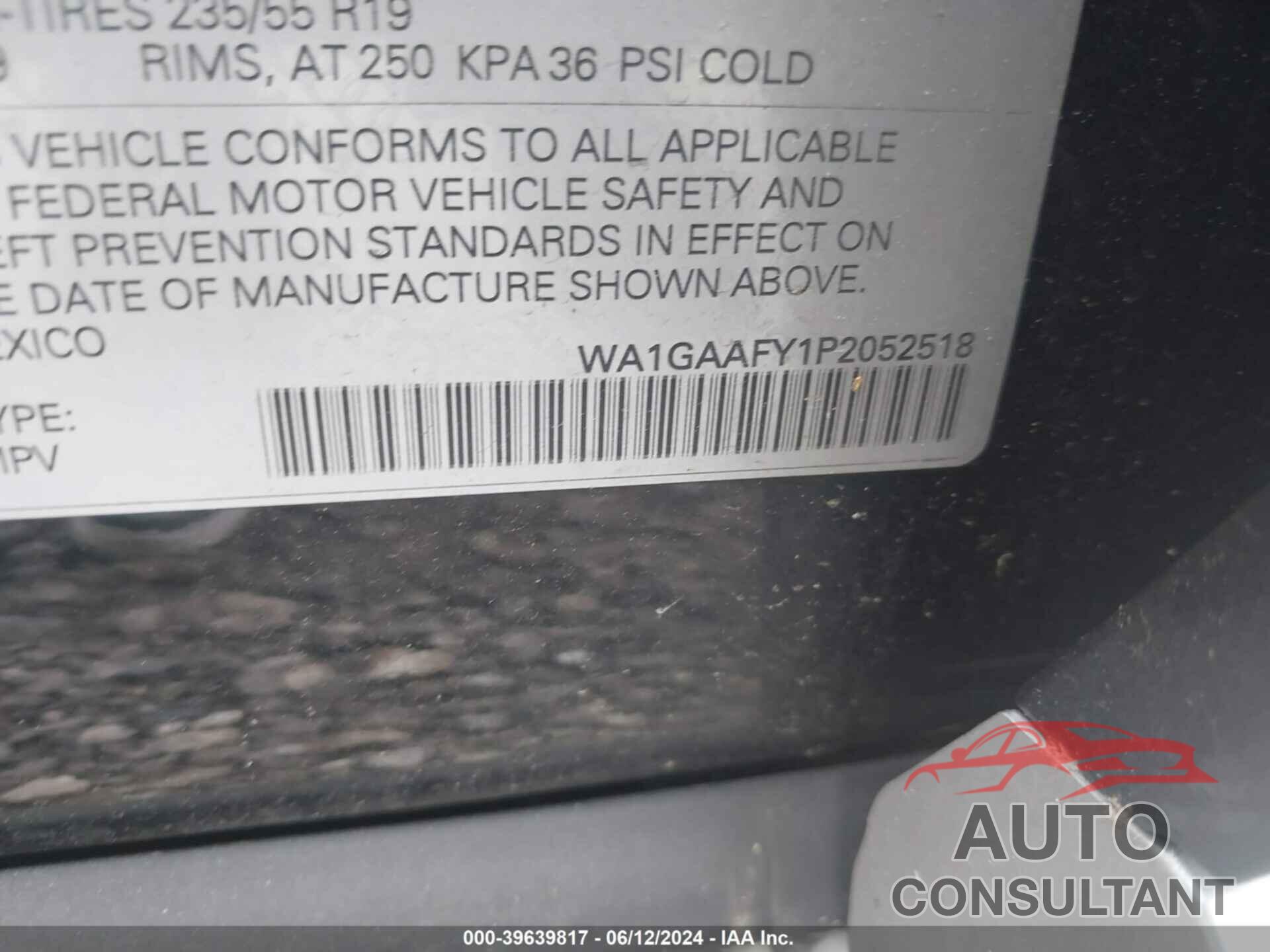 AUDI Q5 2023 - WA1GAAFY1P2052518