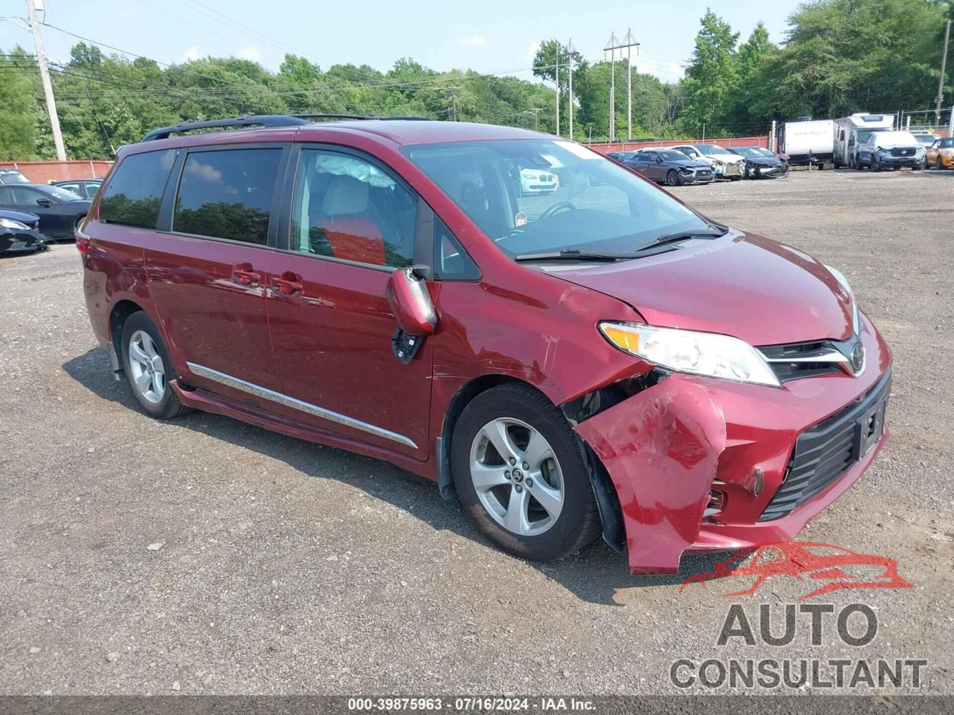 TOYOTA SIENNA 2020 - 5TDKZ3DC6LS058233