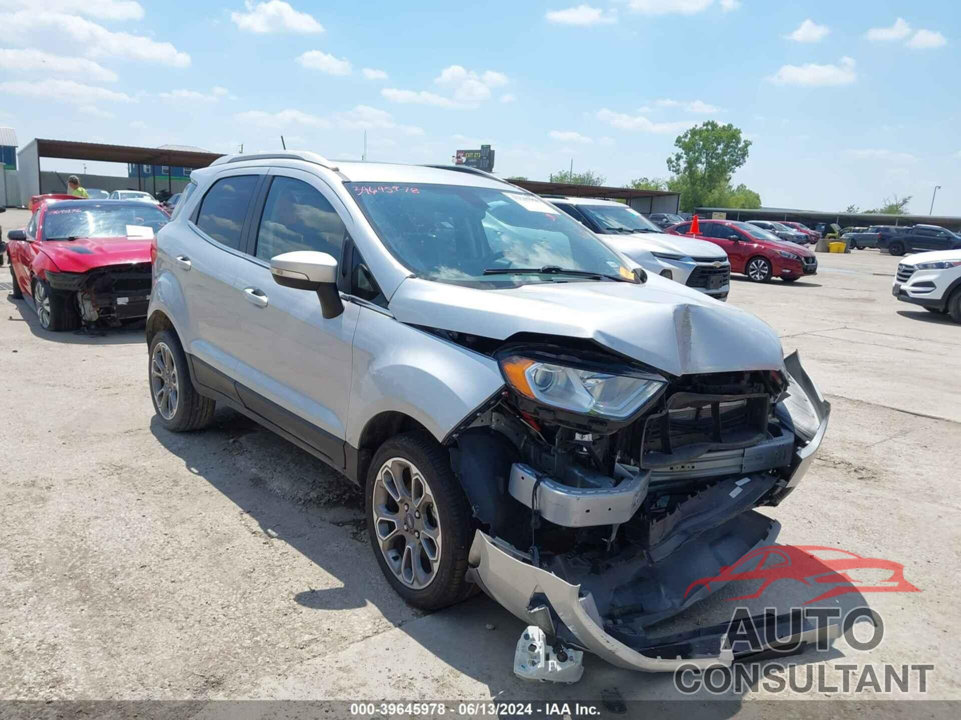 FORD ECOSPORT 2019 - MAJ6S3KL9KC279629