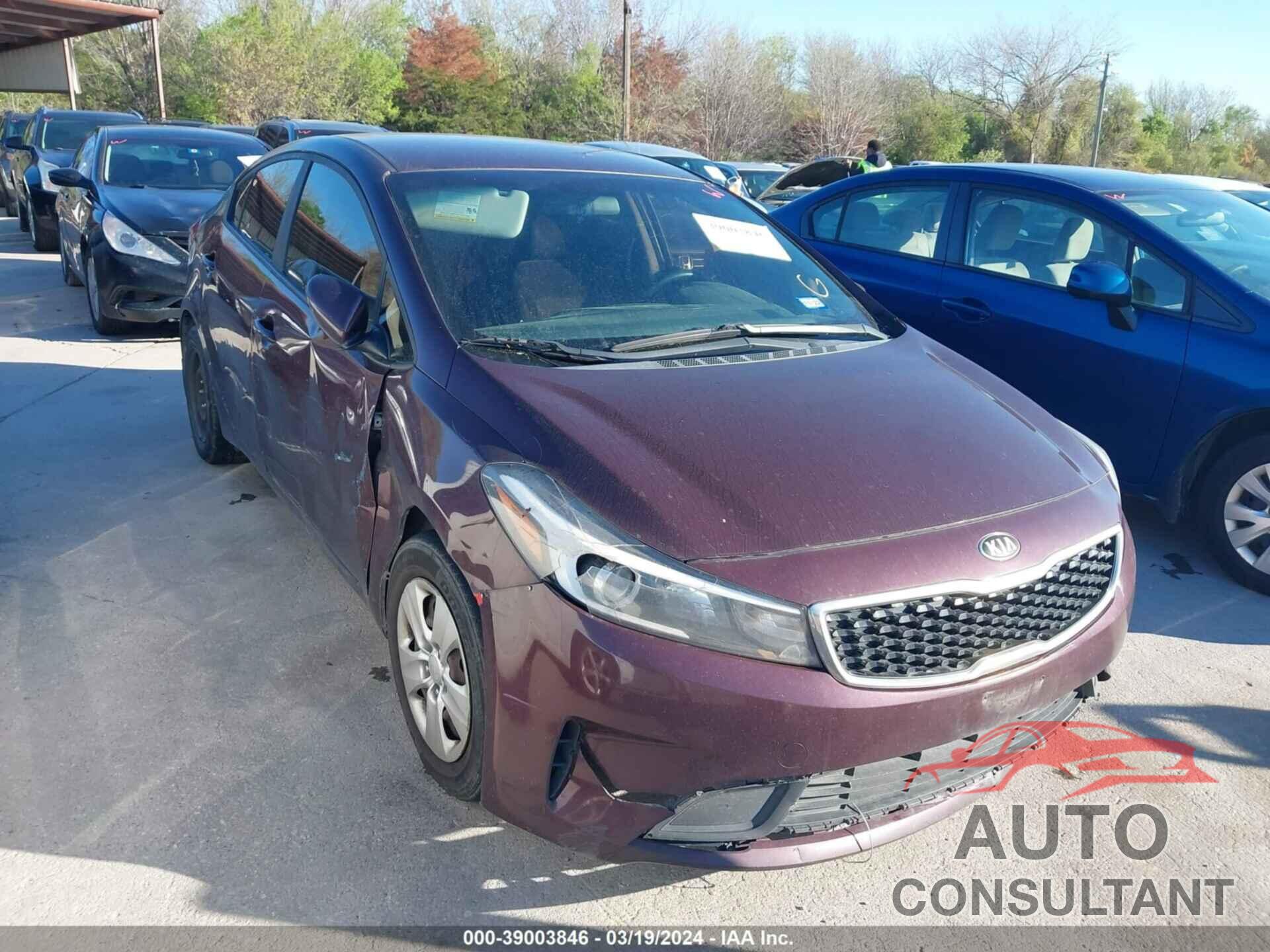 KIA FORTE 2017 - 3KPFK4A79HE144947