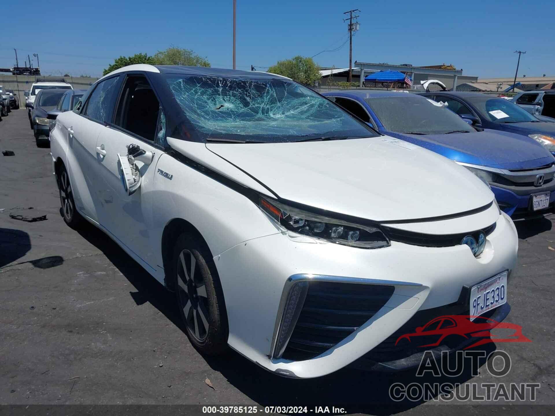 TOYOTA MIRAI 2018 - JTDBVRBD3JA004862