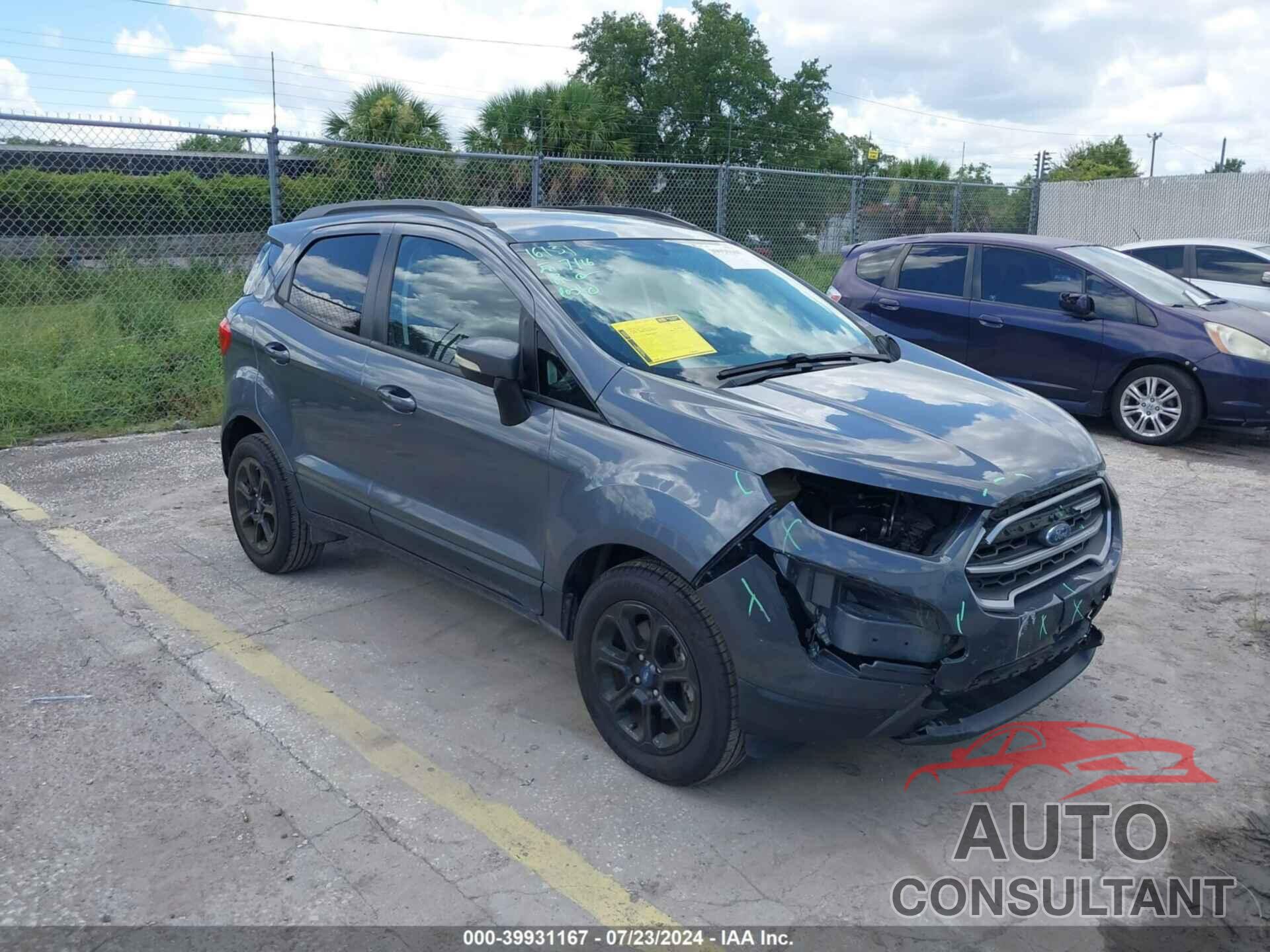 FORD ECOSPORT 2018 - MAJ3P1TE4JC183902