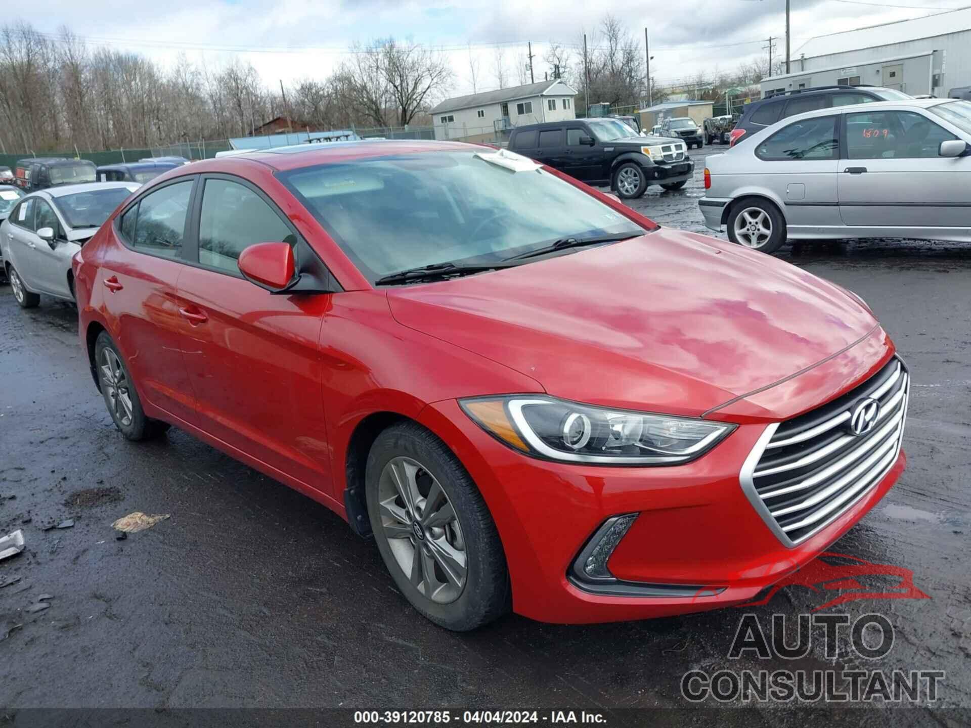 HYUNDAI ELANTRA 2017 - 5NPD84LFXHH156000