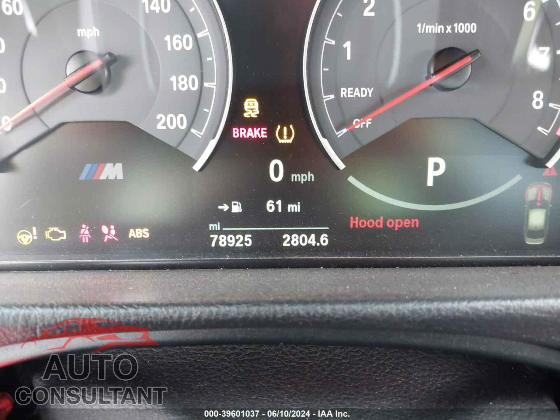 BMW M3 2017 - WBS8M9C59H5G83331