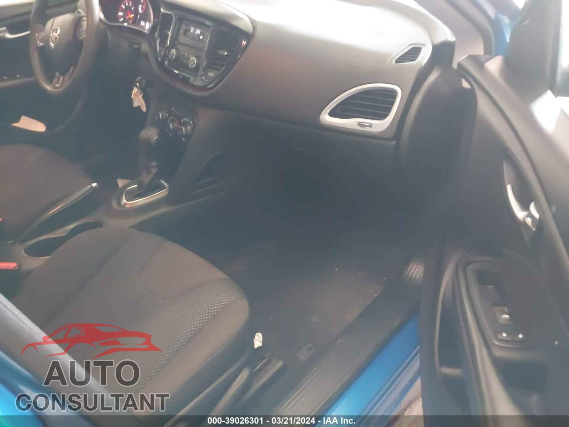 DODGE DART 2016 - 1C3CDFAA7GD607287