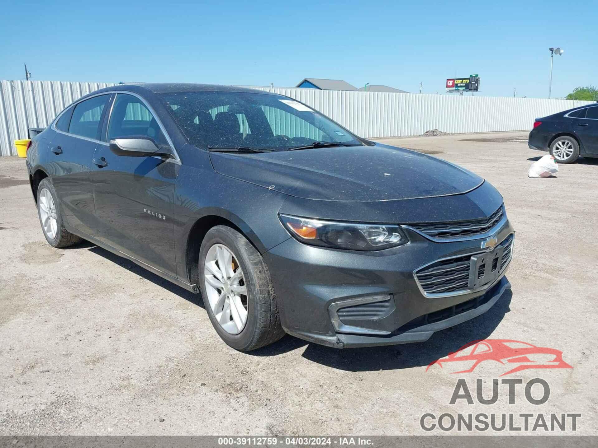 CHEVROLET MALIBU 2017 - 1G1ZE5ST9HF114609