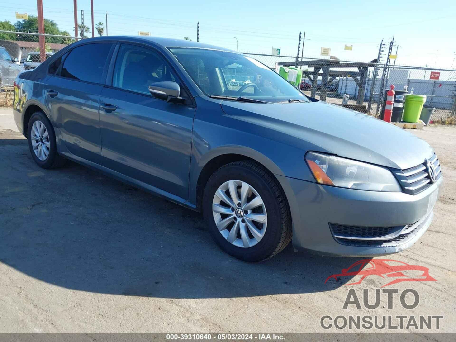 VOLKSWAGEN PASSAT 2012 - 1VWAP7A3XCC055511