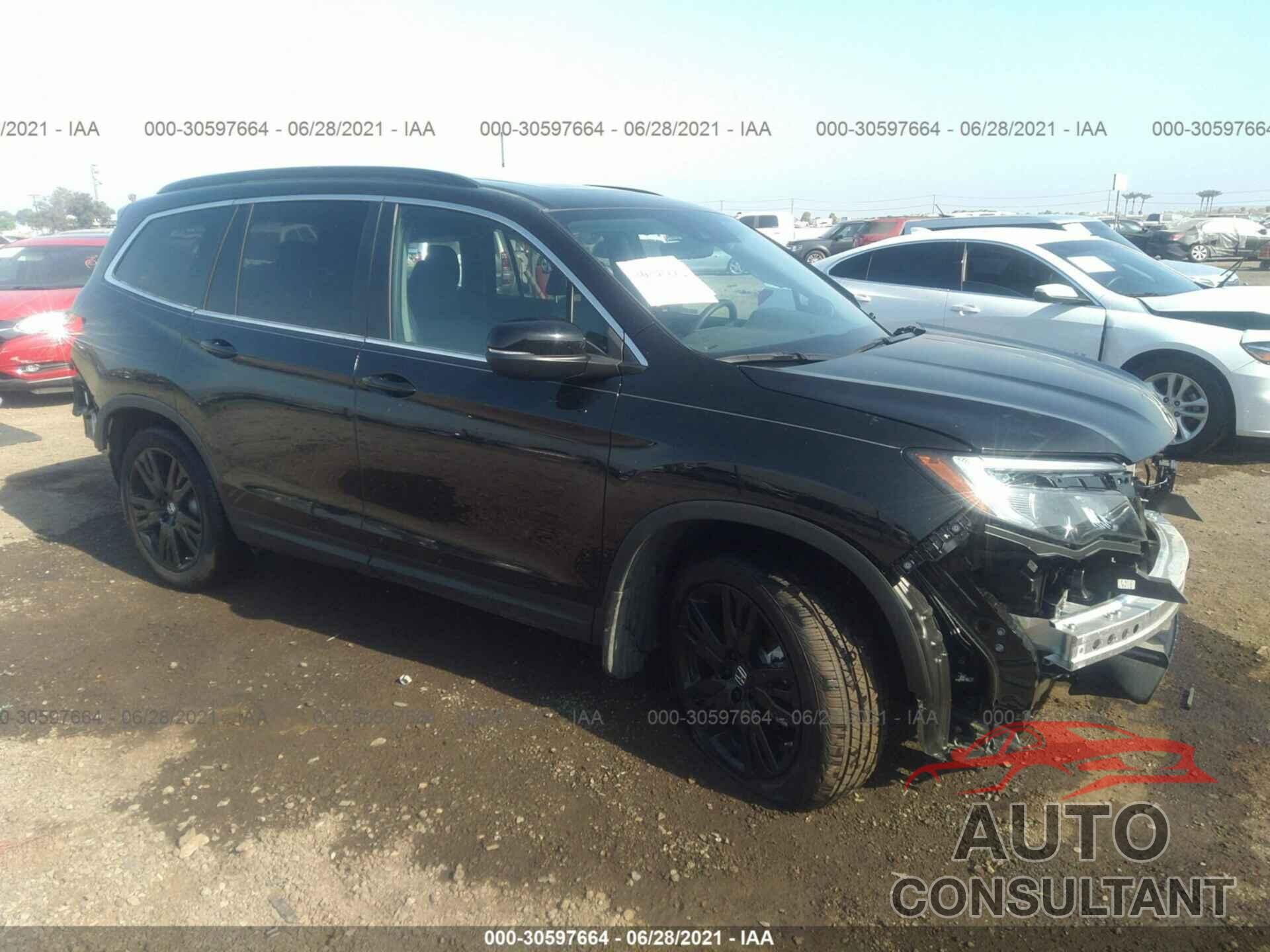 HONDA PILOT 2021 - 5FNYF5H27MB019981
