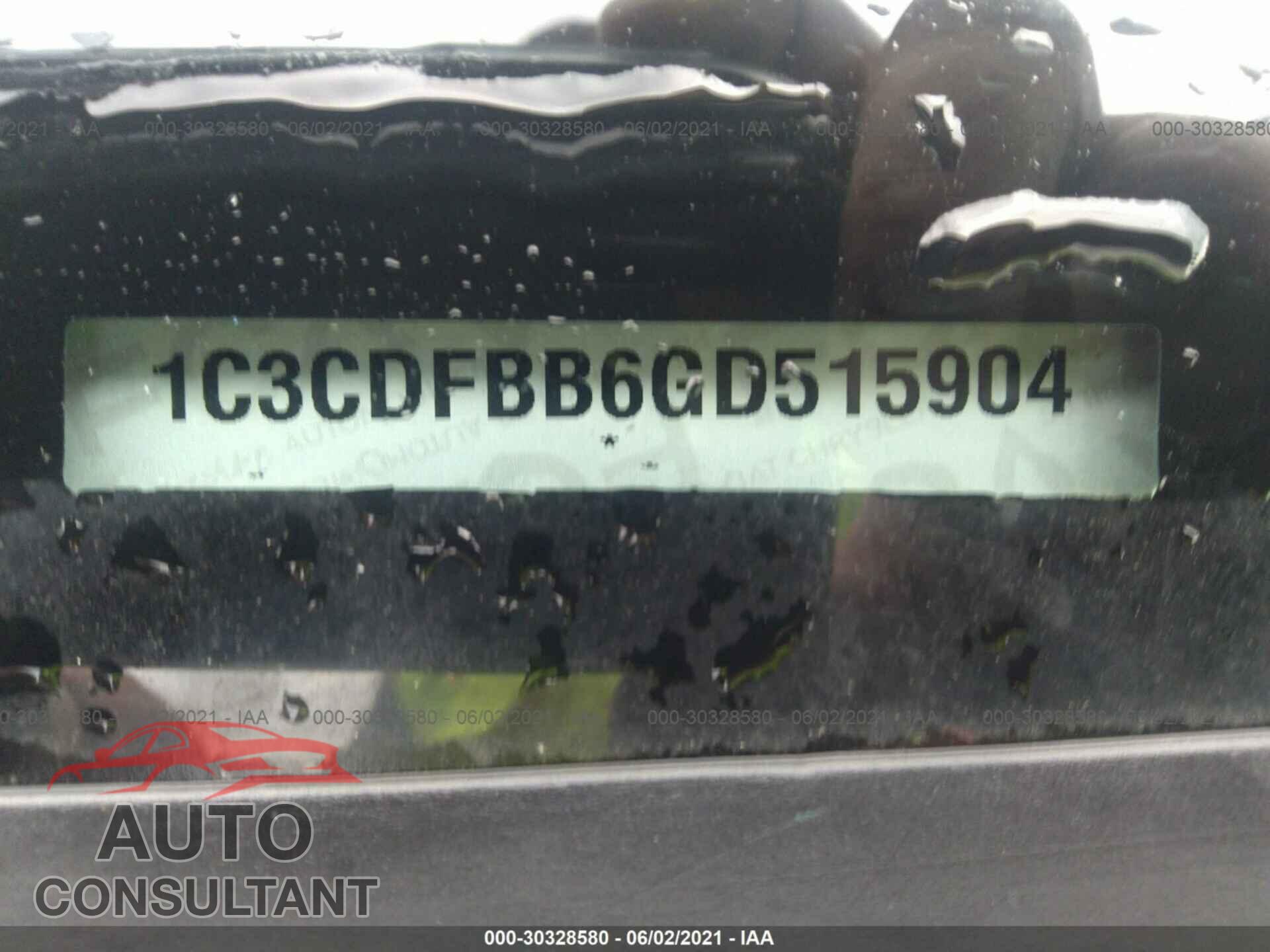 DODGE DART 2016 - 1C3CDFBB6GD515904