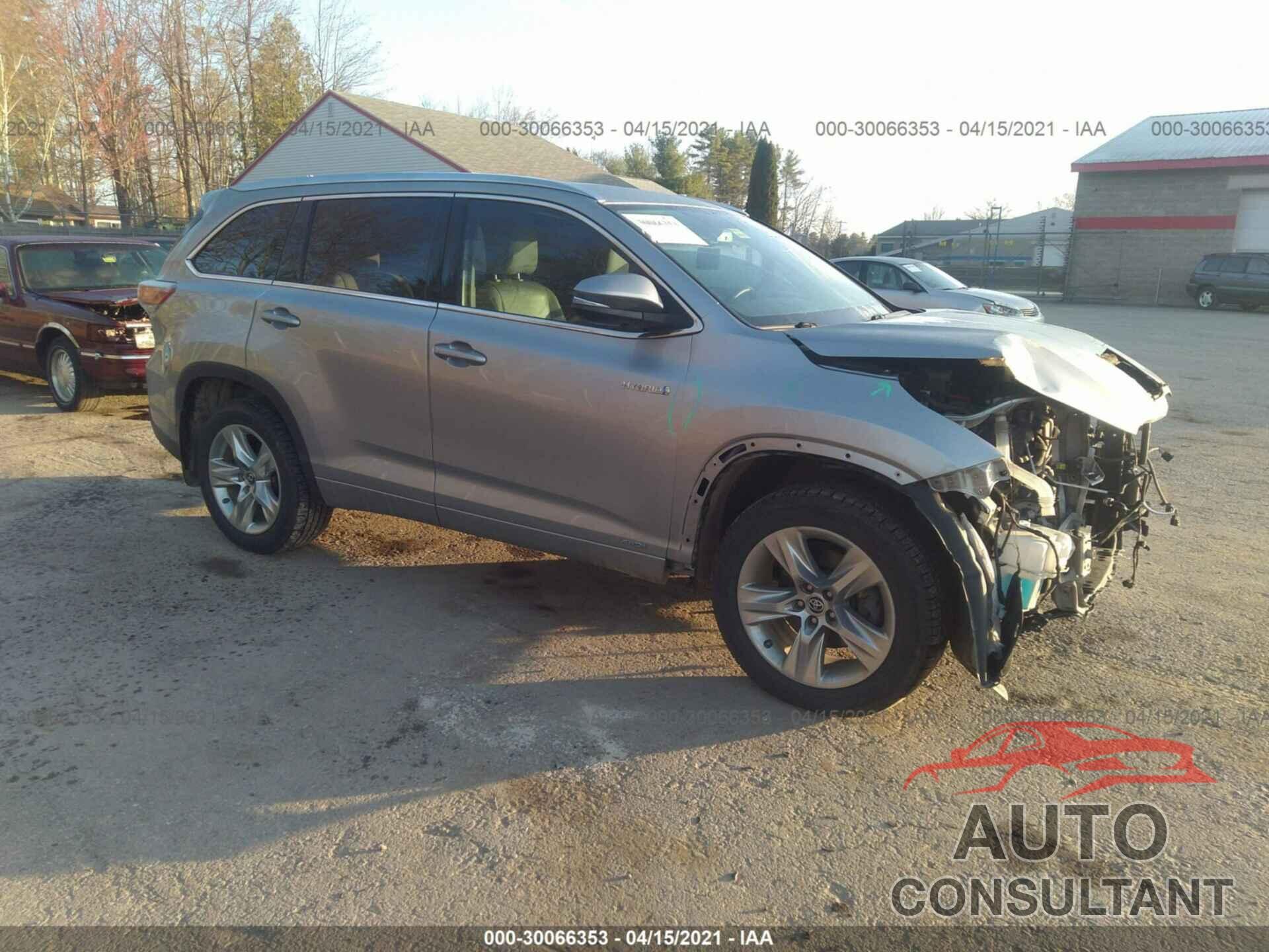TOYOTA HIGHLANDER HYBRID 2016 - 5TDDCRFH7GS016066