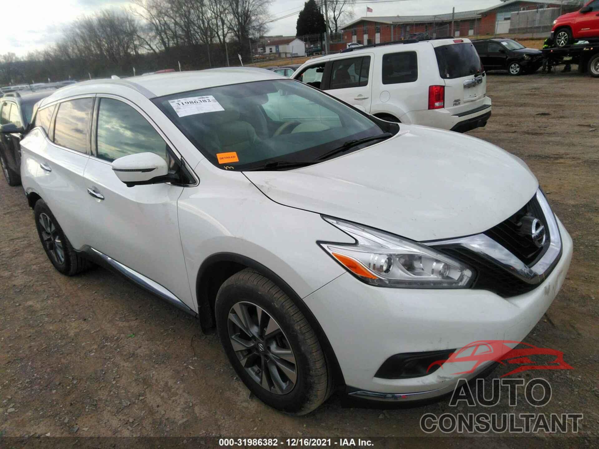 NISSAN MURANO 2016 - 5N1AZ2MG5GN171252