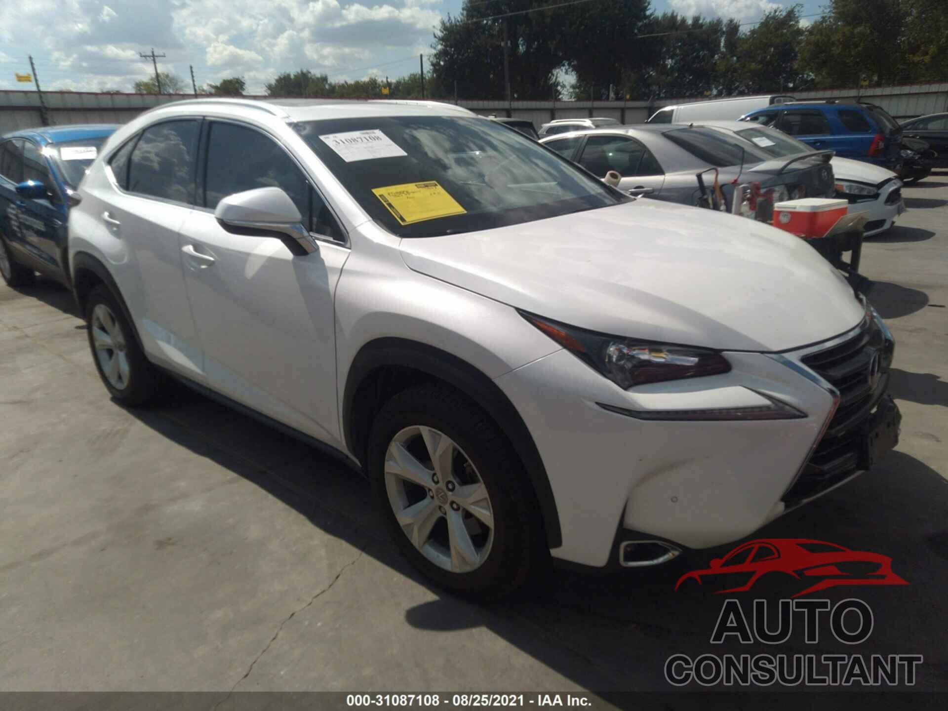 LEXUS NX 2017 - JTJYARBZ1H2080888