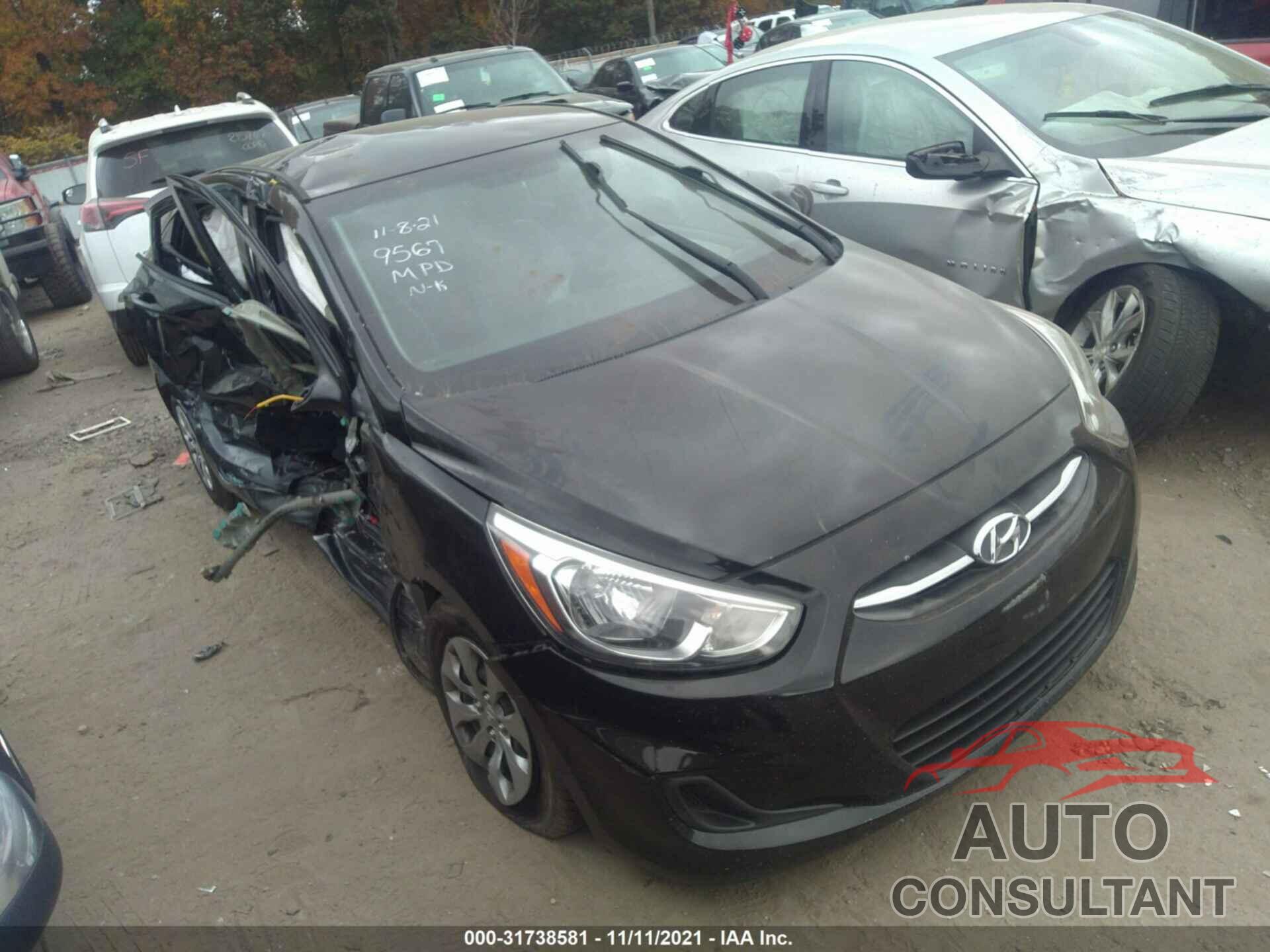 HYUNDAI ACCENT 2017 - KMHCT4AE8HU219567