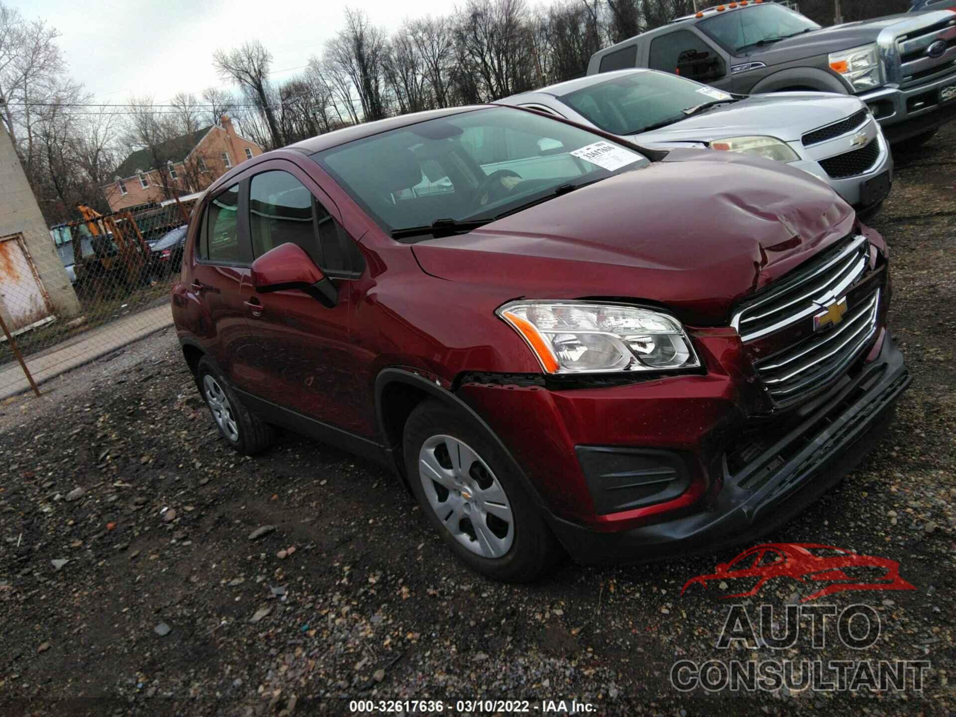 CHEVROLET TRAX 2016 - 3GNCJKSB6GL276269