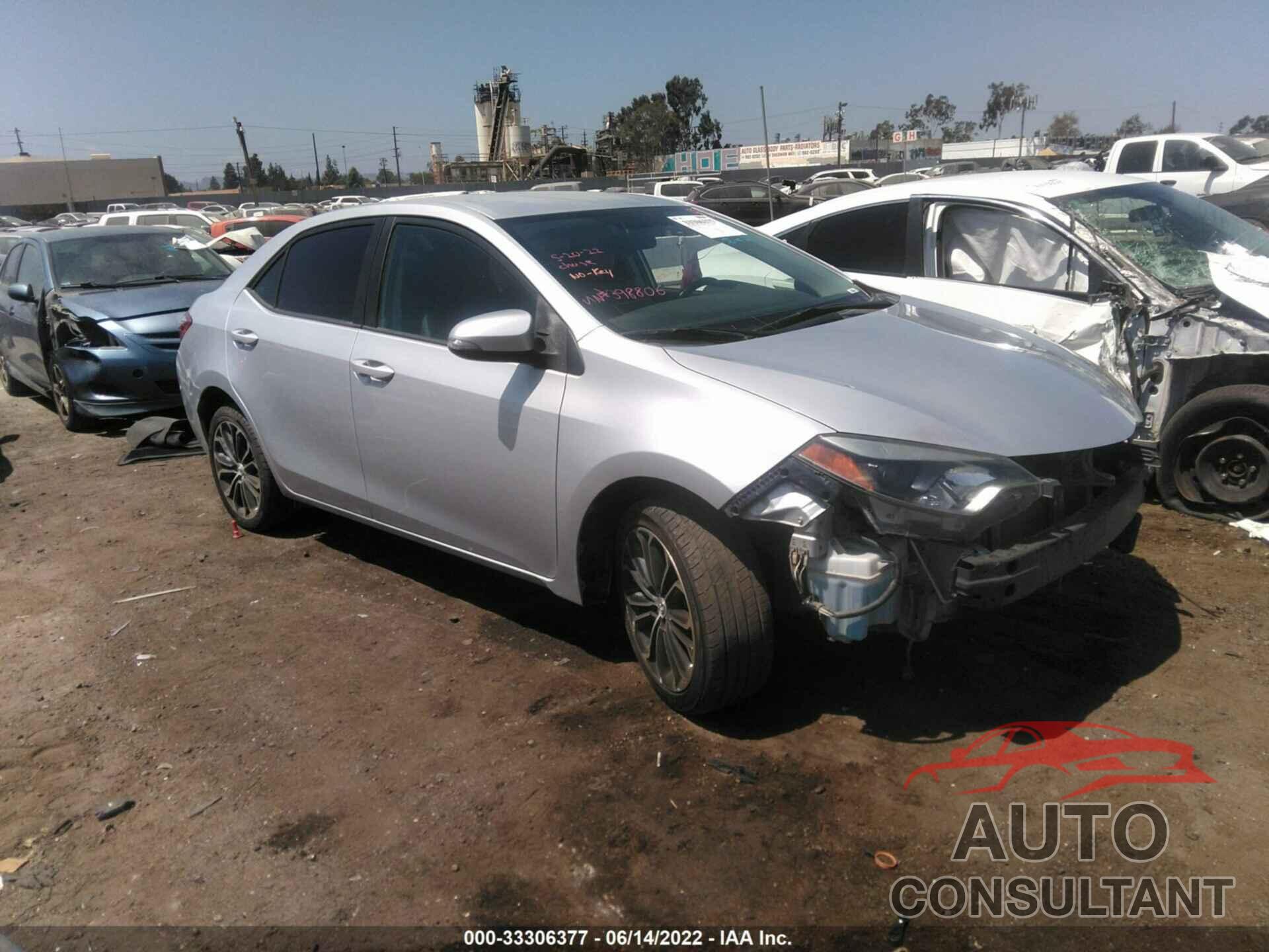TOYOTA COROLLA 2016 - 5YFBURHE1GP398806