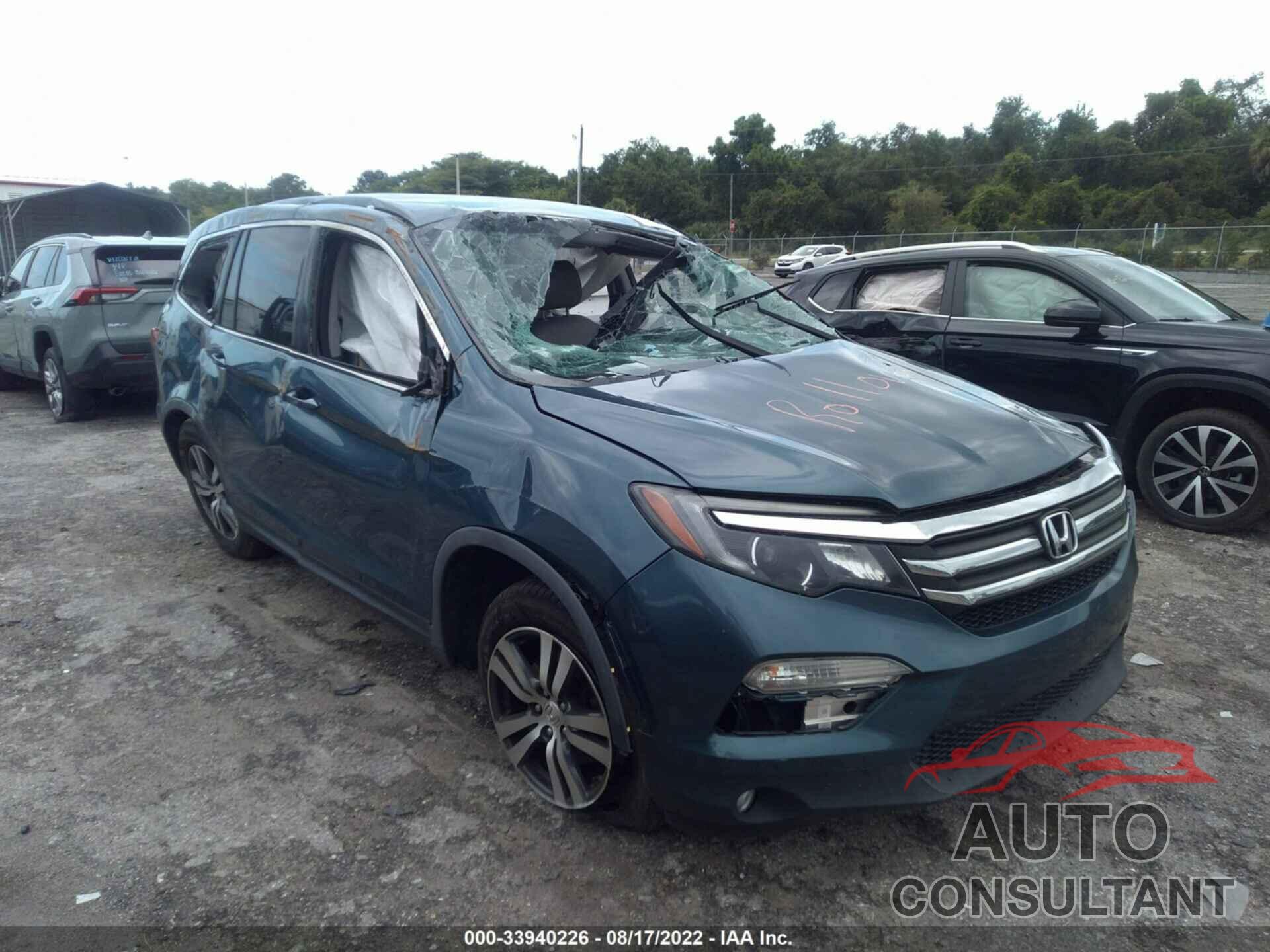 HONDA PILOT 2017 - 5FNYF5H35HB004782