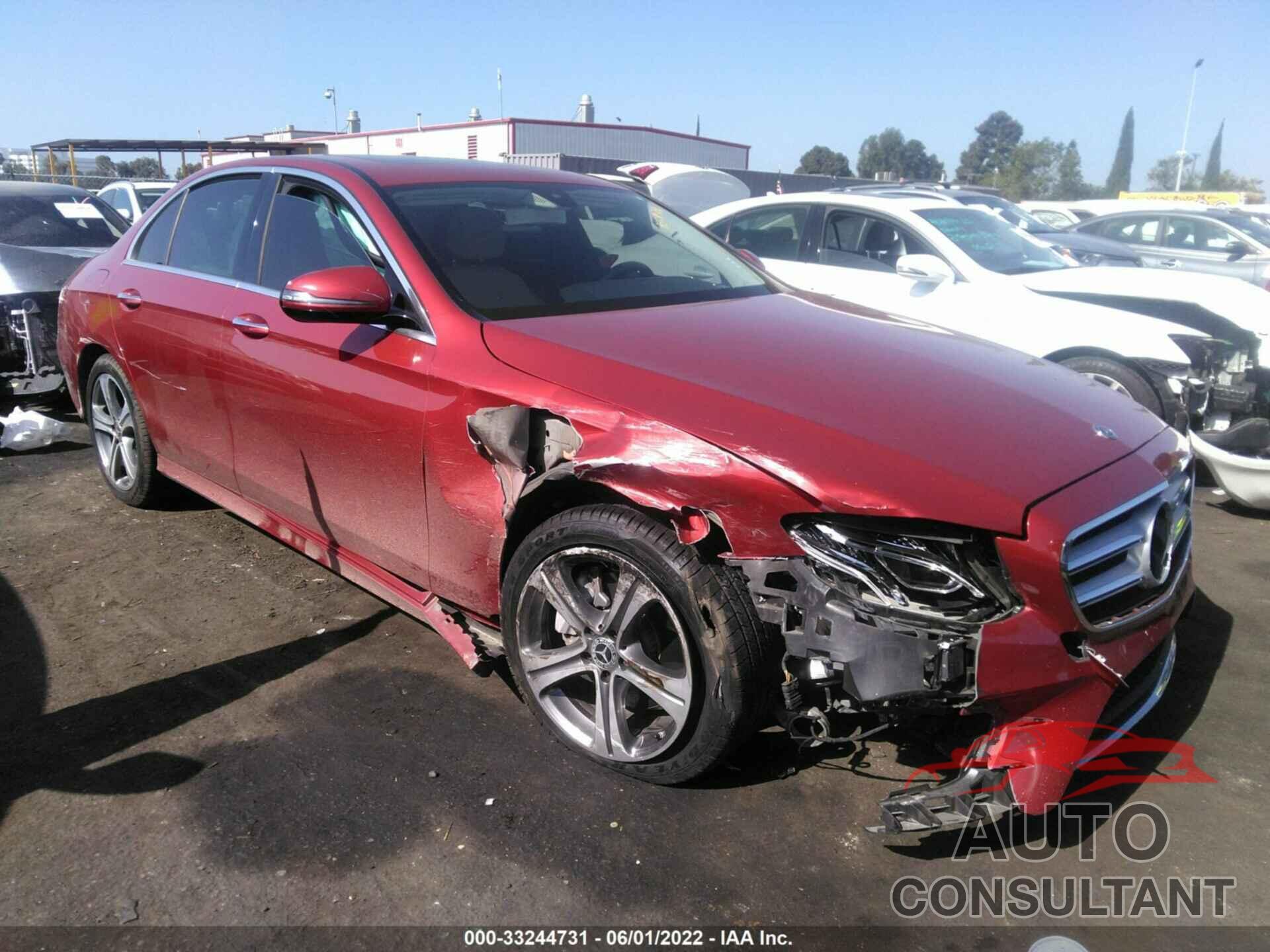 MERCEDES-BENZ E-CLASS 2018 - WDDZF4JB9JA314762