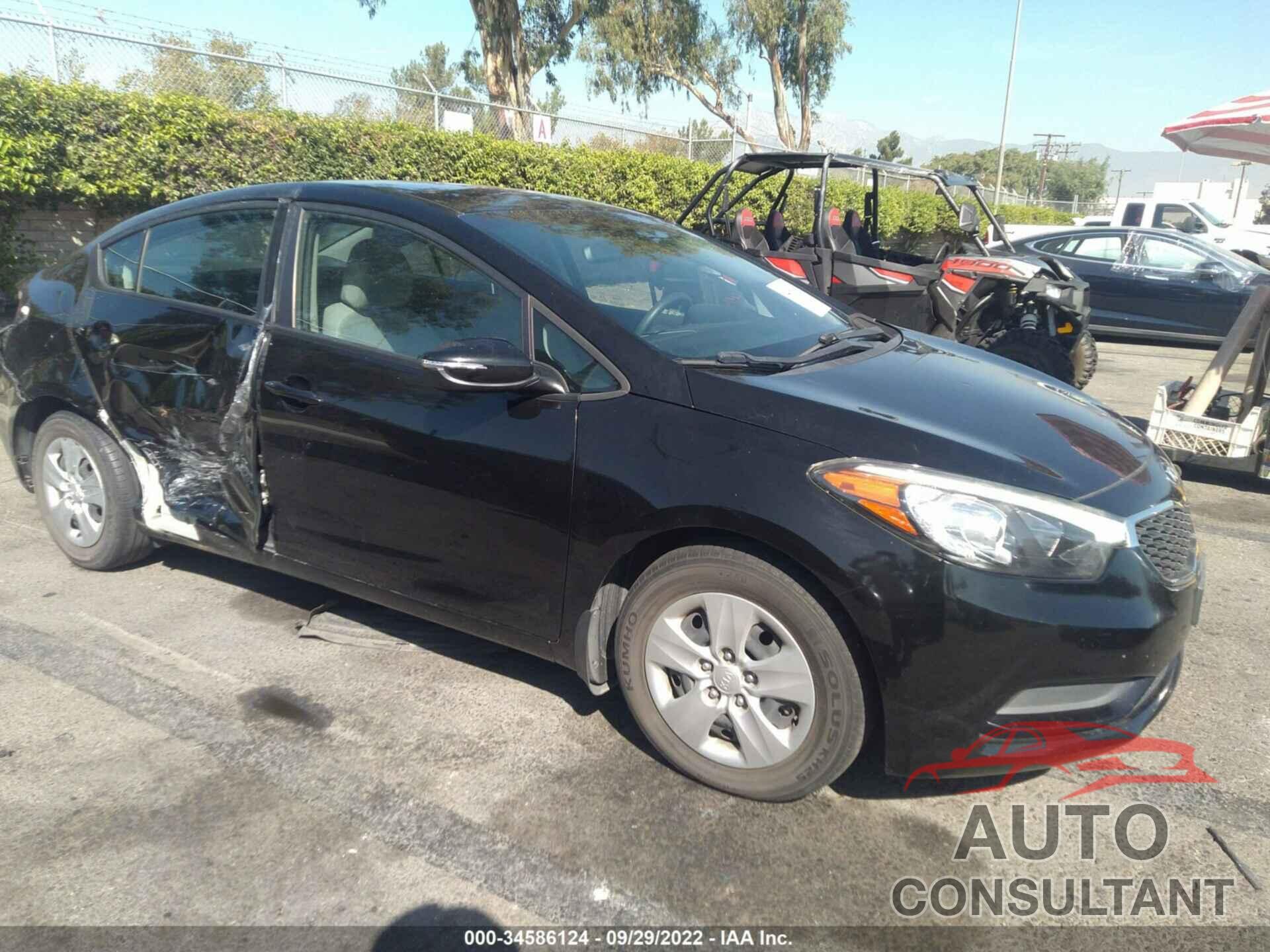 KIA FORTE 2016 - KNAFX4A64G5543412