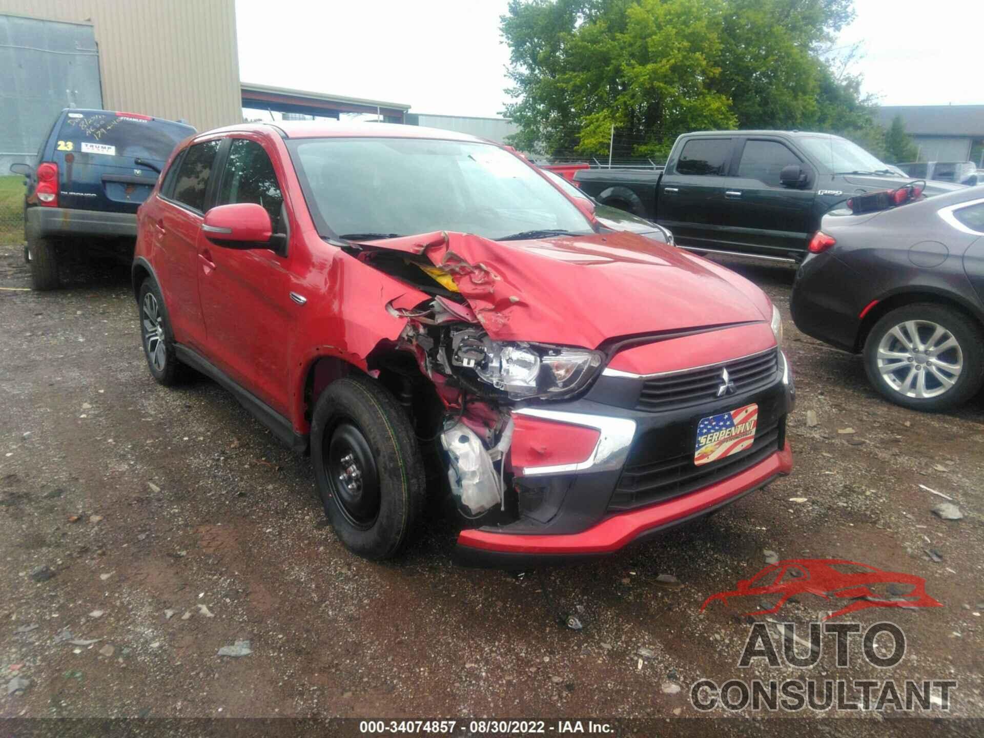 MITSUBISHI OUTLANDER SPORT 2016 - JA4AP3AW1GZ050135