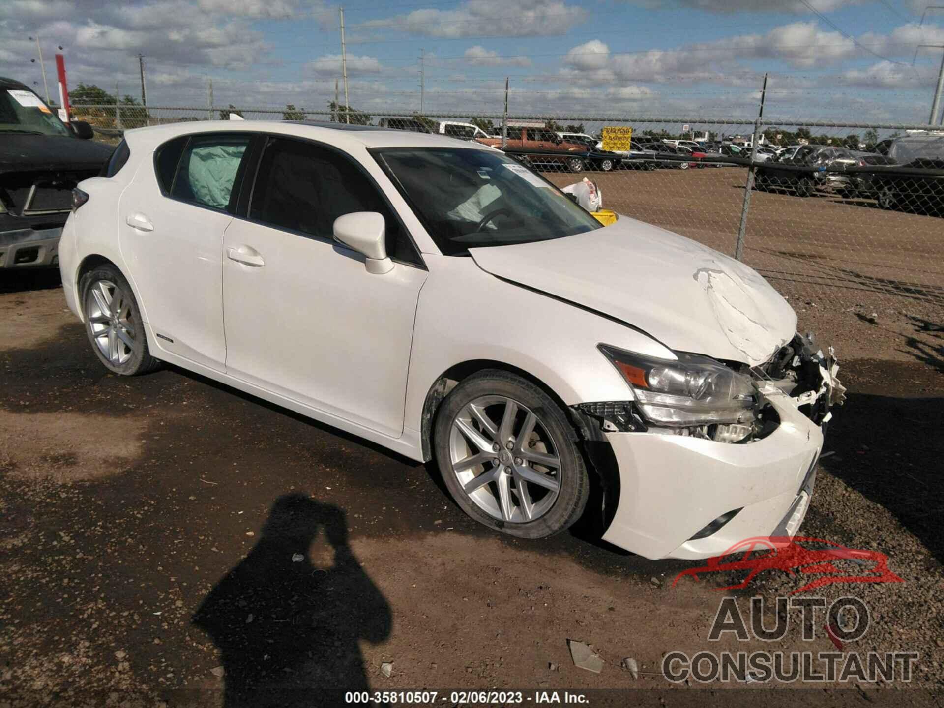 LEXUS CT 2017 - JTHKD5BH0H2289800