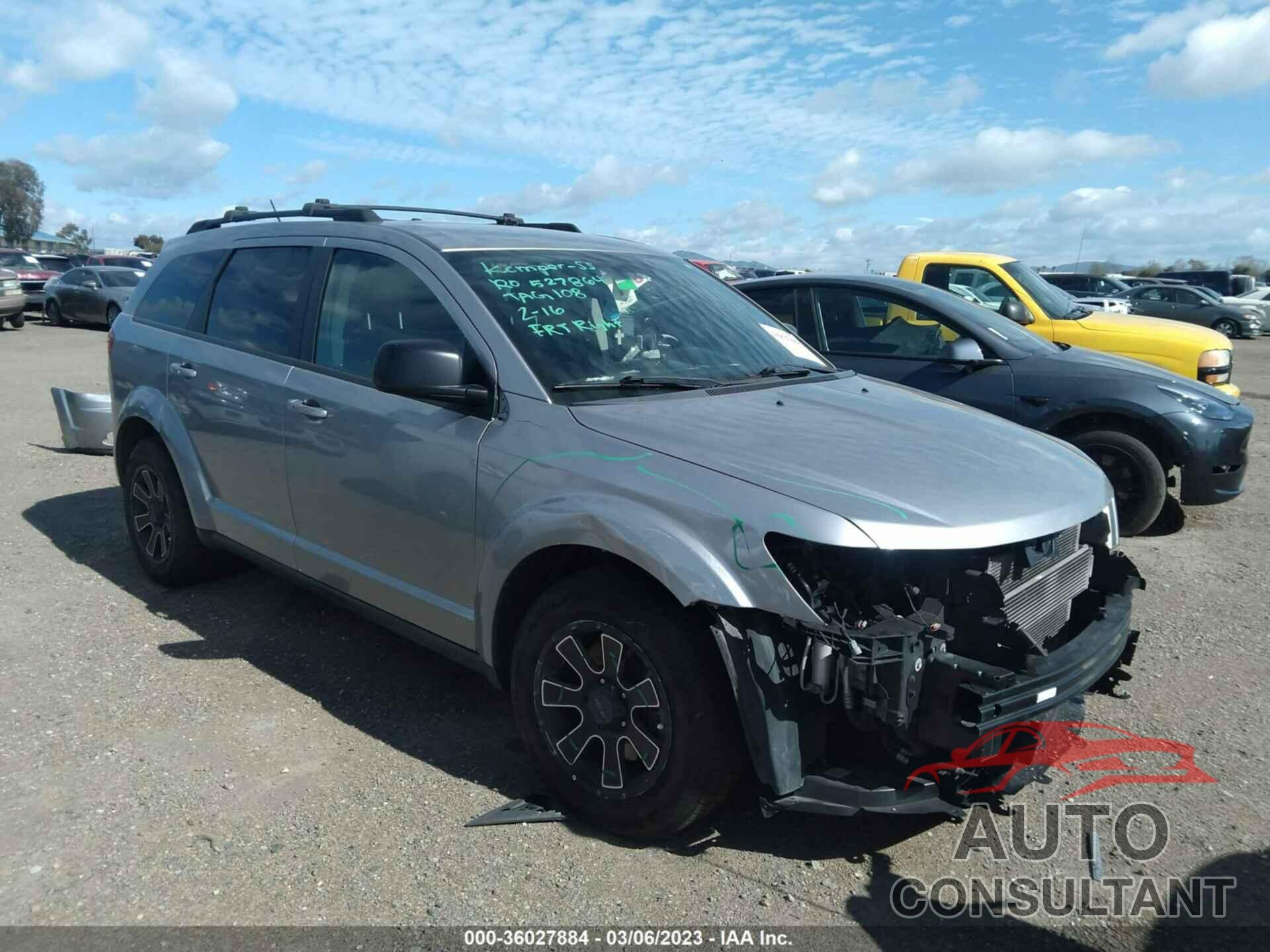 DODGE JOURNEY 2016 - 3C4PDCAB4GT159489