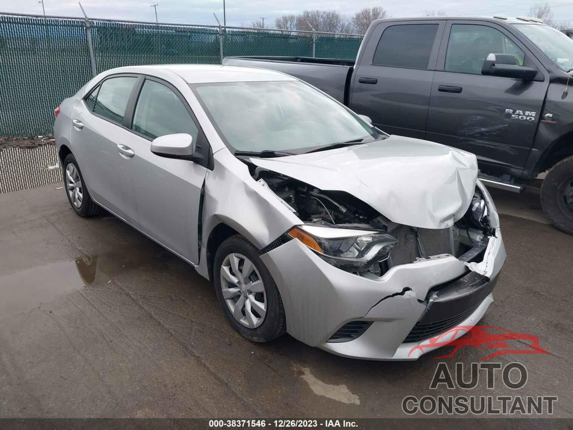 TOYOTA COROLLA 2016 - 2T1BURHE5GC612762