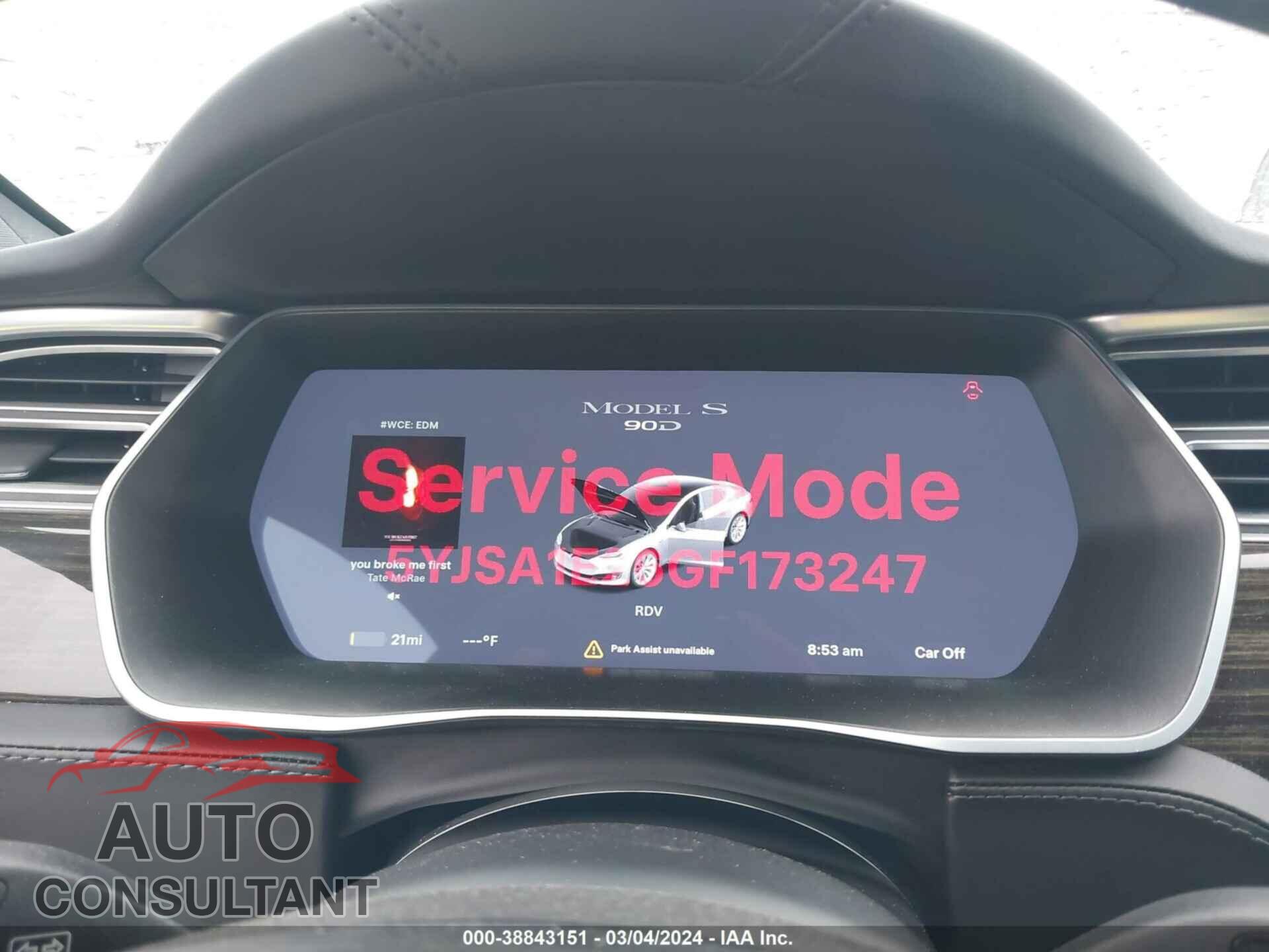 TESLA MODEL S 2016 - 5YJSA1E26GF173247