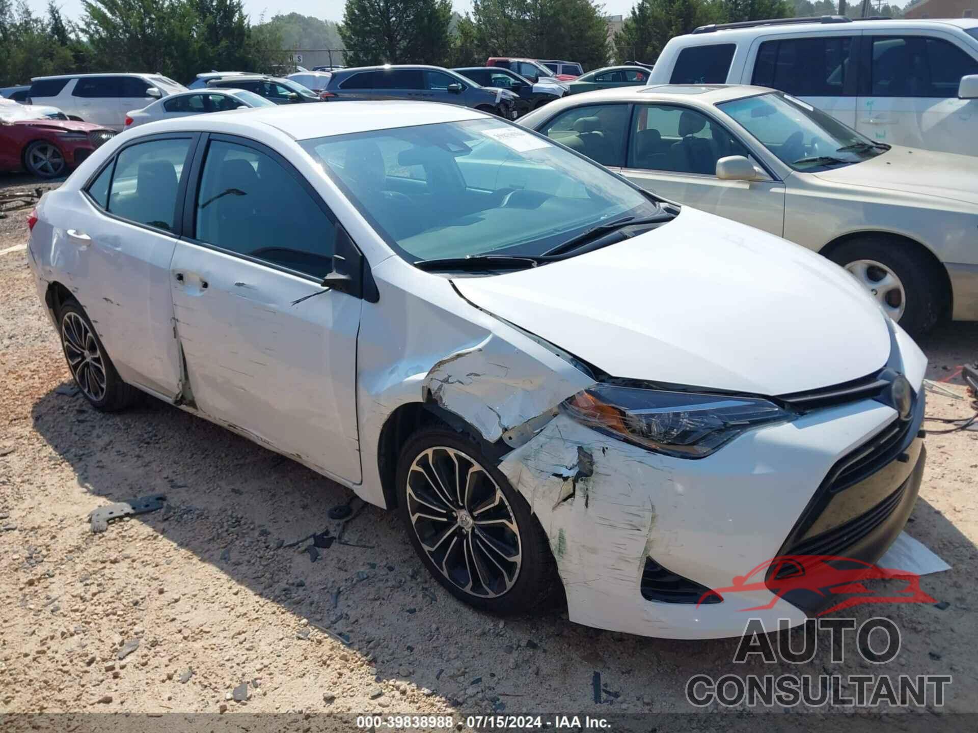 TOYOTA COROLLA 2018 - 2T1BURHEXJC969023