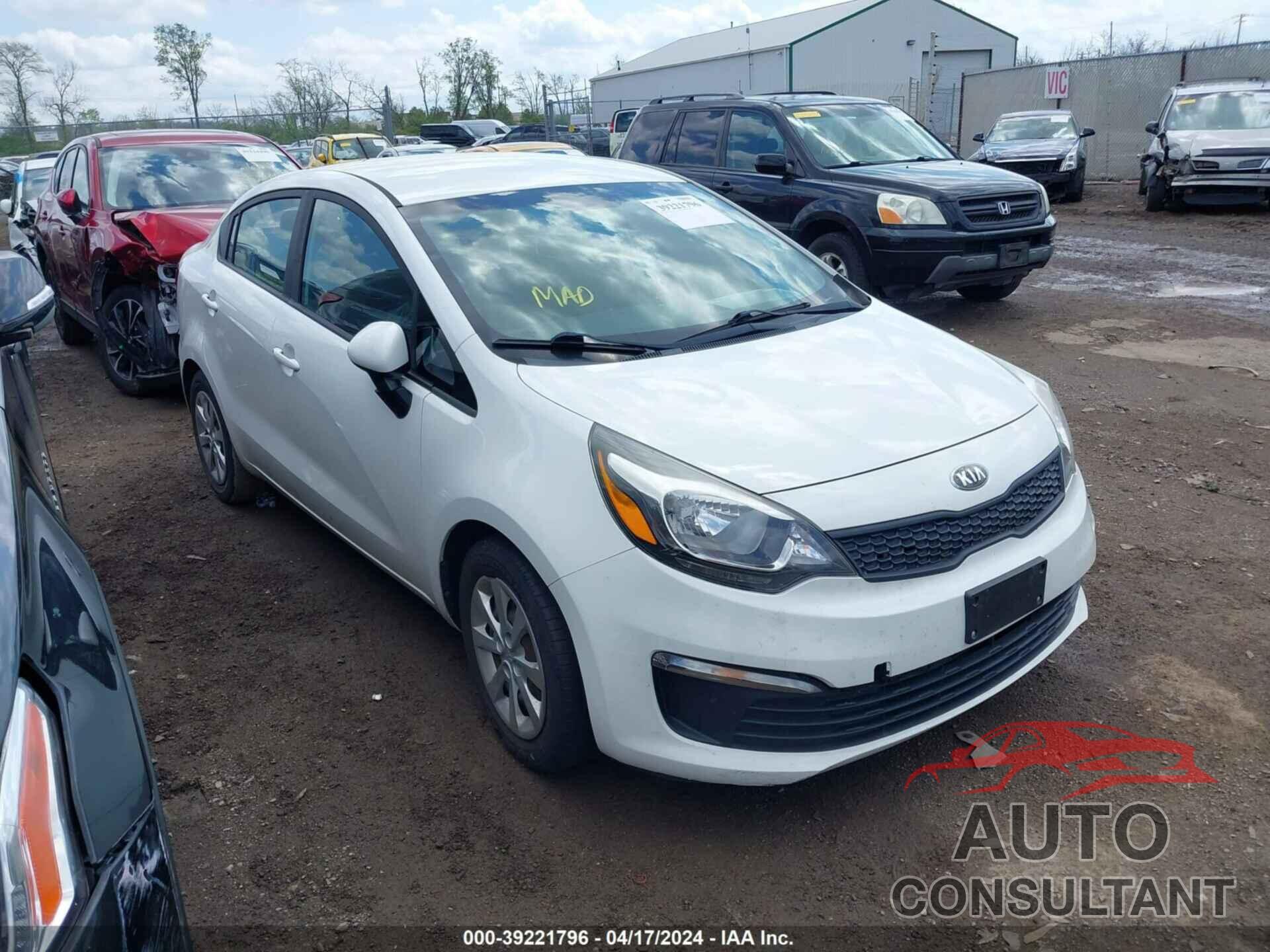 KIA RIO 2016 - KNADM4A30G6677513