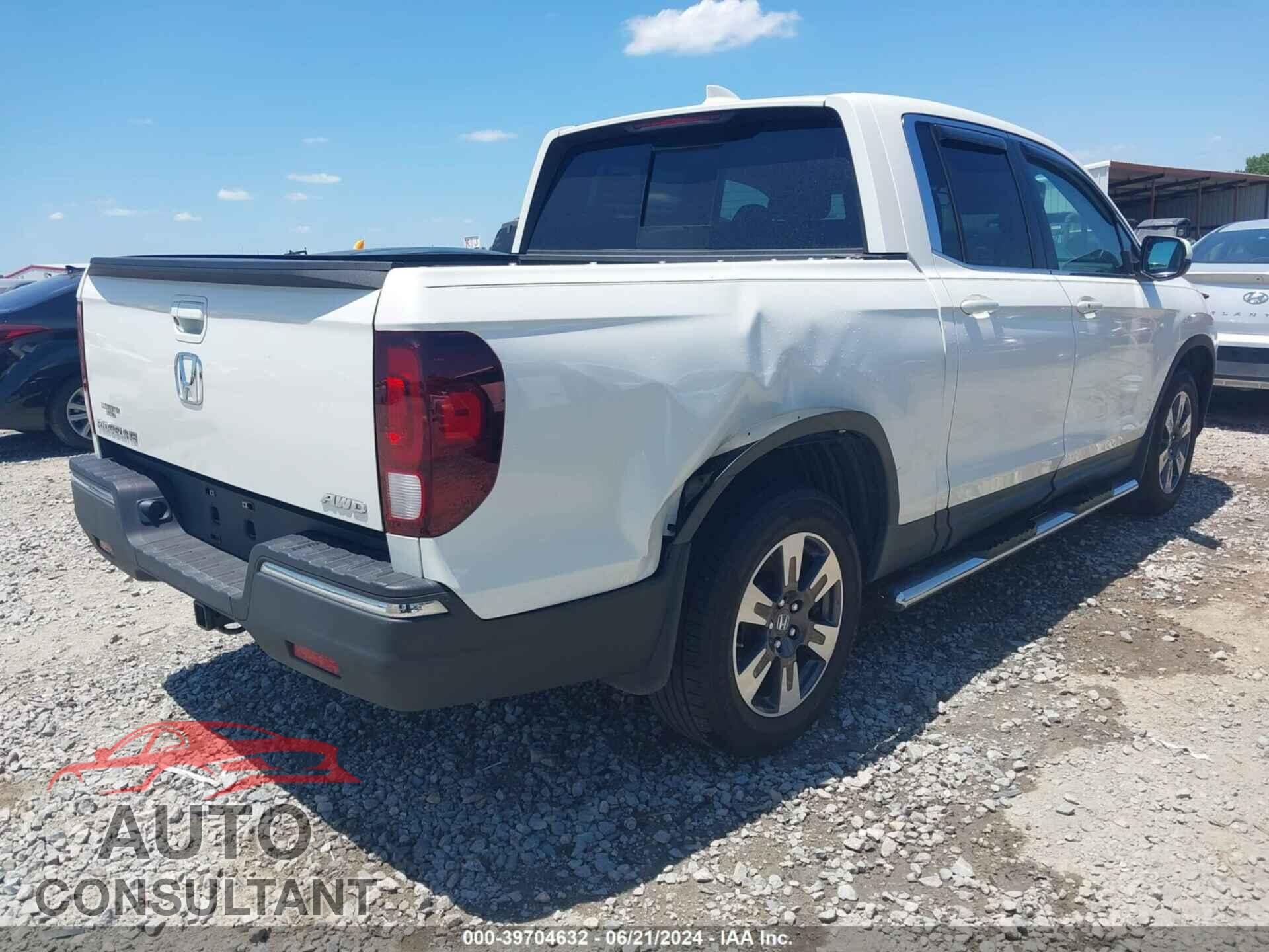 HONDA RIDGELINE 2019 - 5FPYK3F53KB001088
