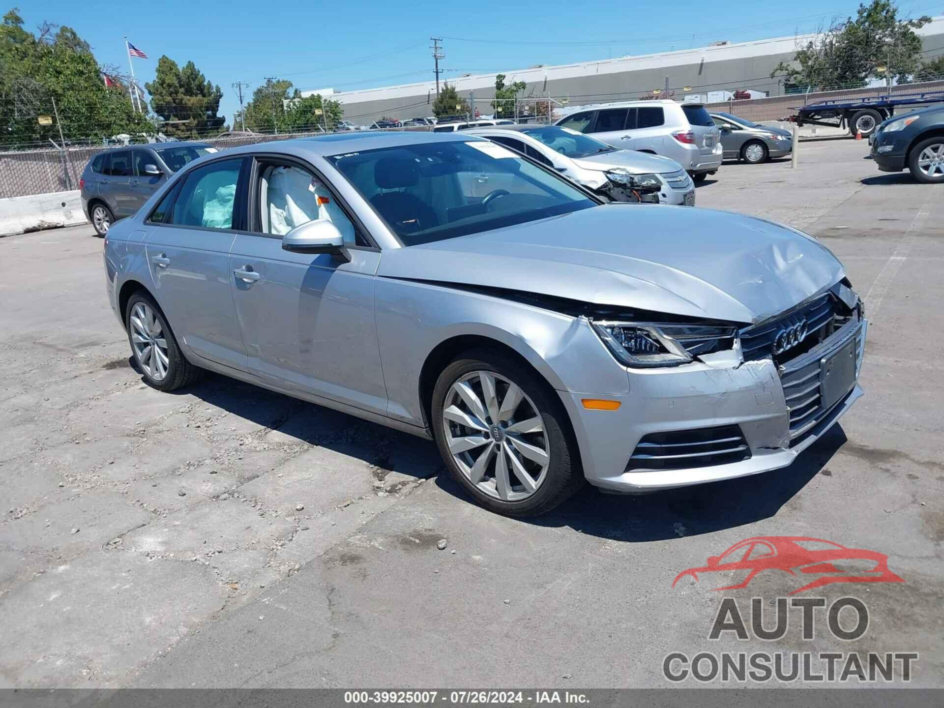 AUDI A4 2017 - WAUANAF40HN001280