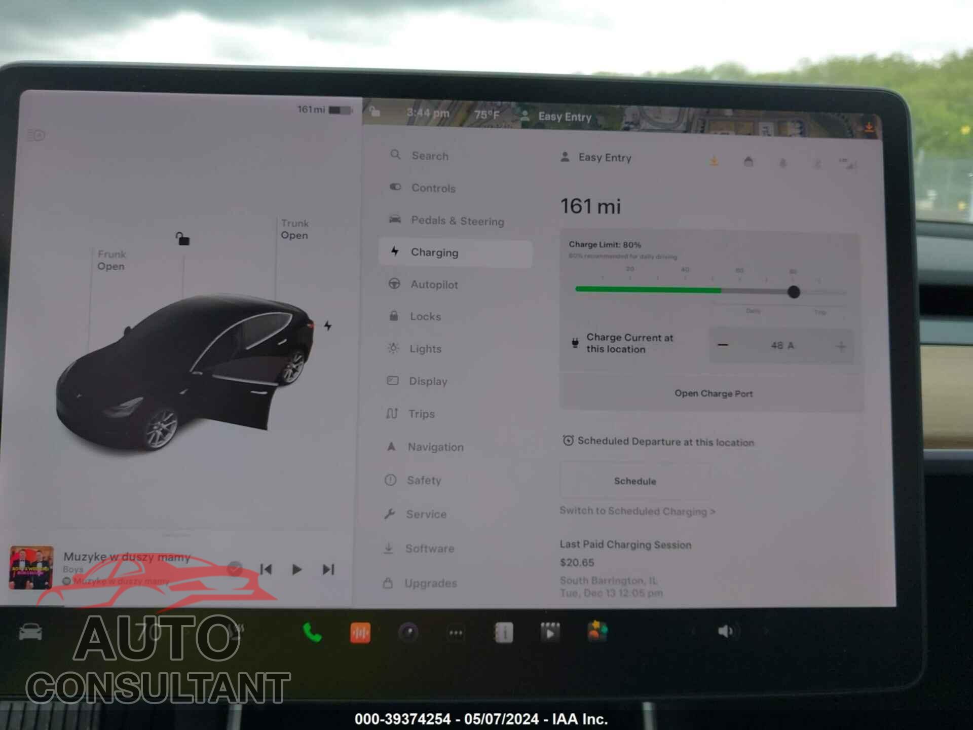 TESLA MODEL 3 2019 - 5YJ3E1EA7KF344824