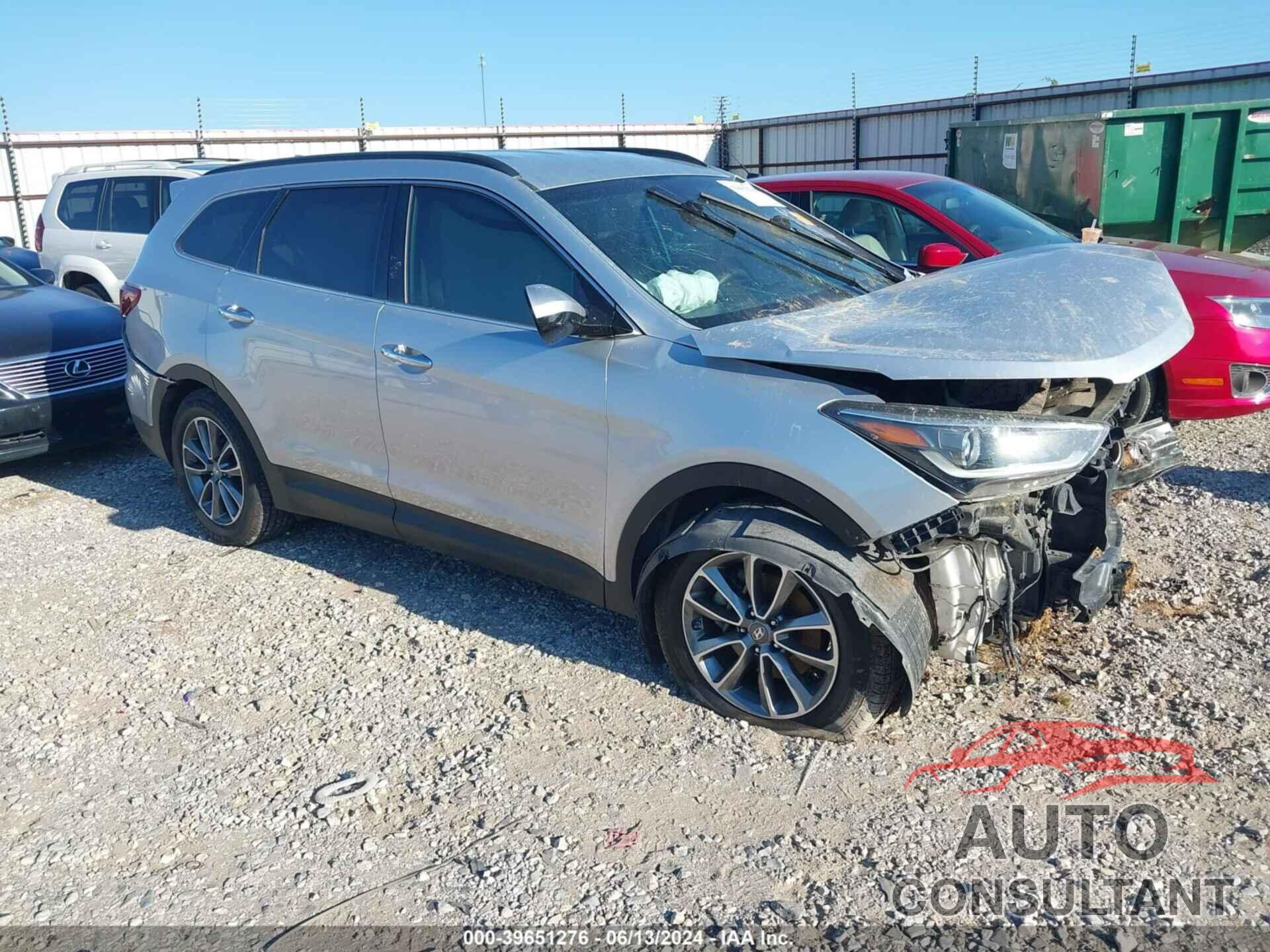 HYUNDAI SANTA FE 2017 - KM8SM4HFXHU213681