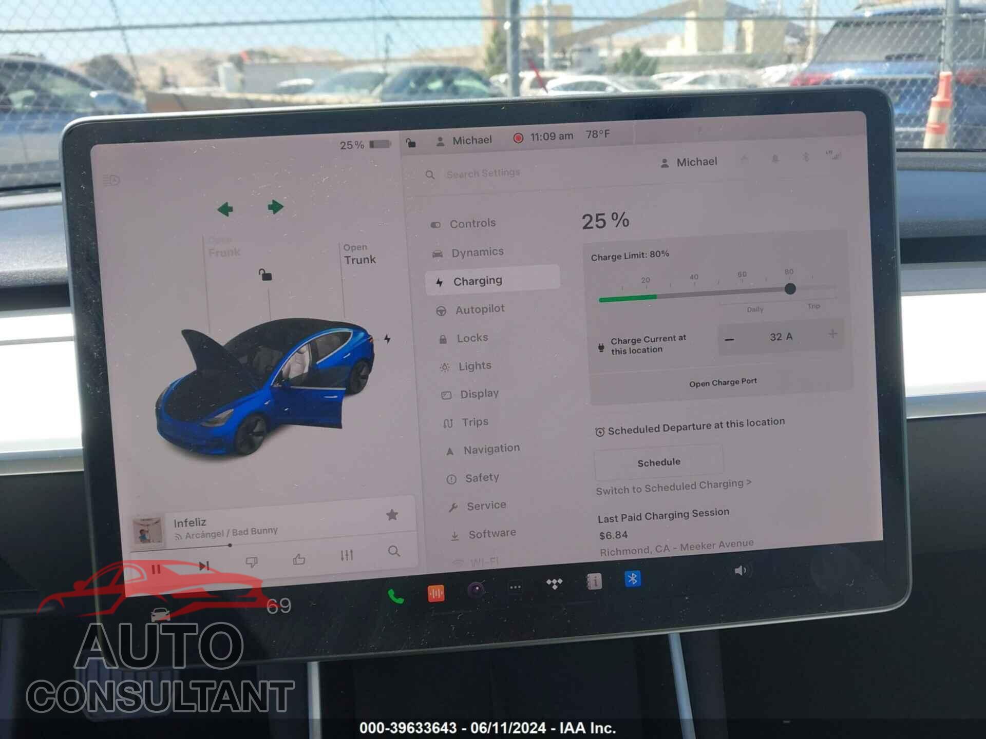 TESLA MODEL 3 2019 - 5YJ3E1EA0KF402840