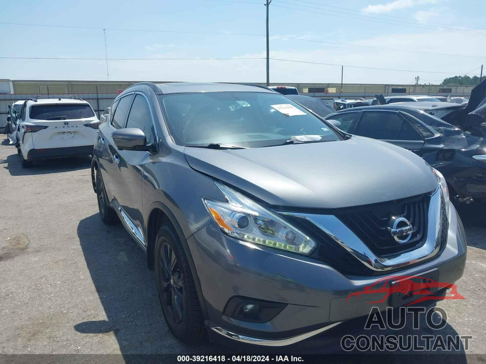 NISSAN MURANO 2017 - 5N1AZ2MG4HN173575