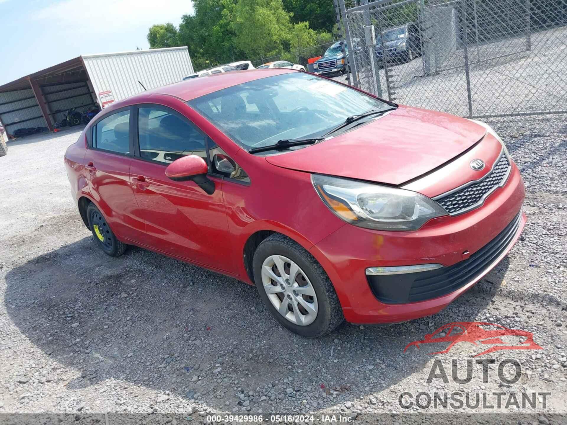 KIA RIO 2017 - KNADM4A3XH6029887