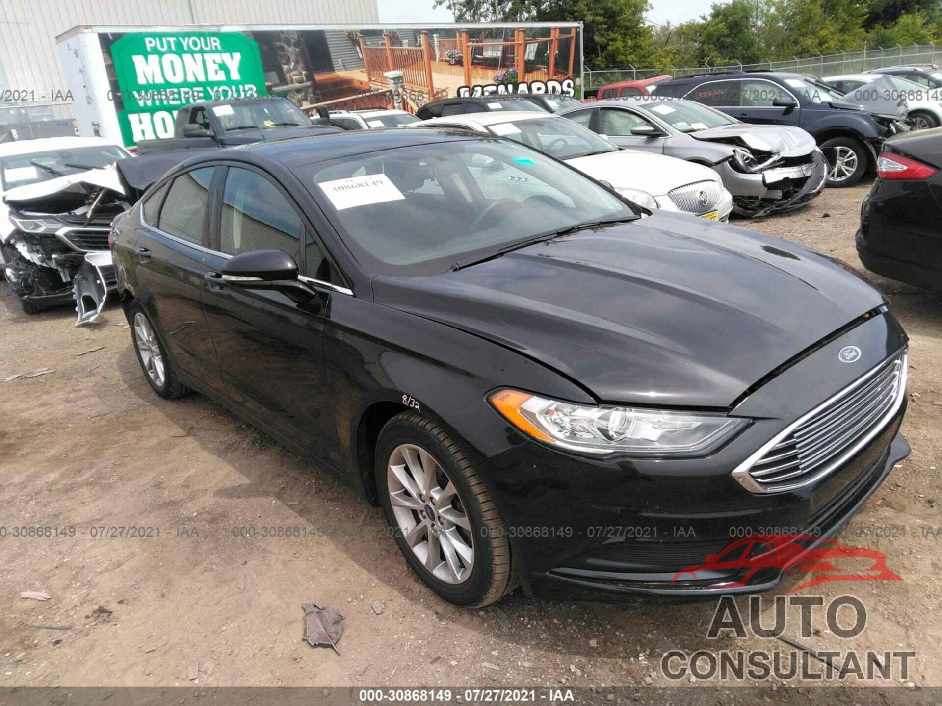 FORD FUSION 2017 - 3FA6P0H7XHR328843