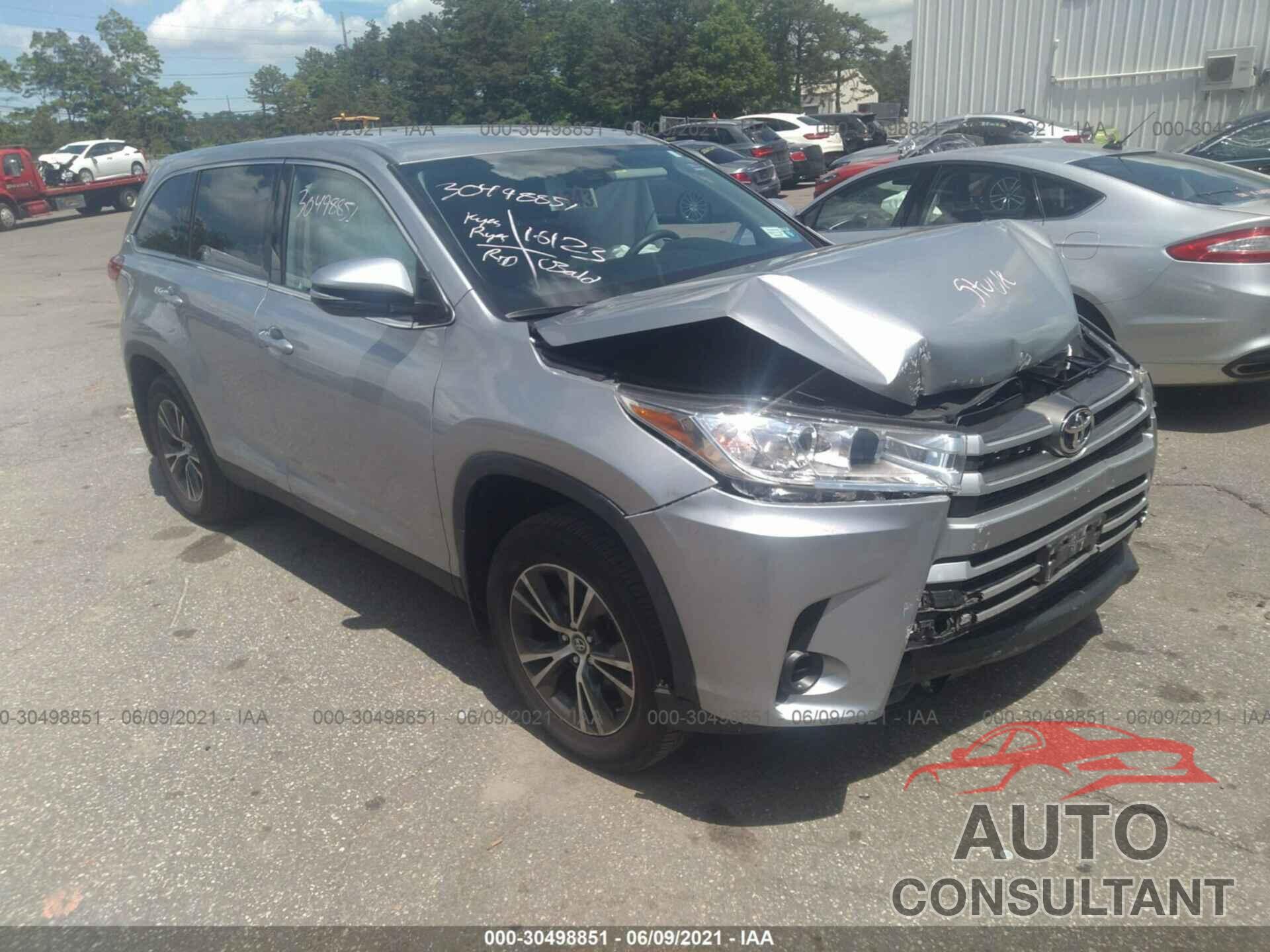 TOYOTA HIGHLANDER 2019 - 5TDBZRFH7KS721481