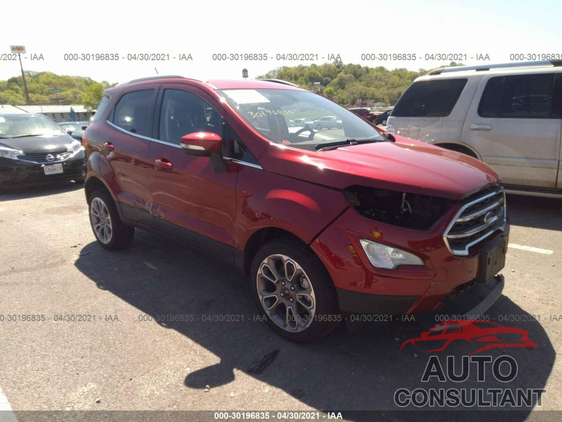 FORD ECOSPORT 2020 - MAJ6S3KL0LC321669