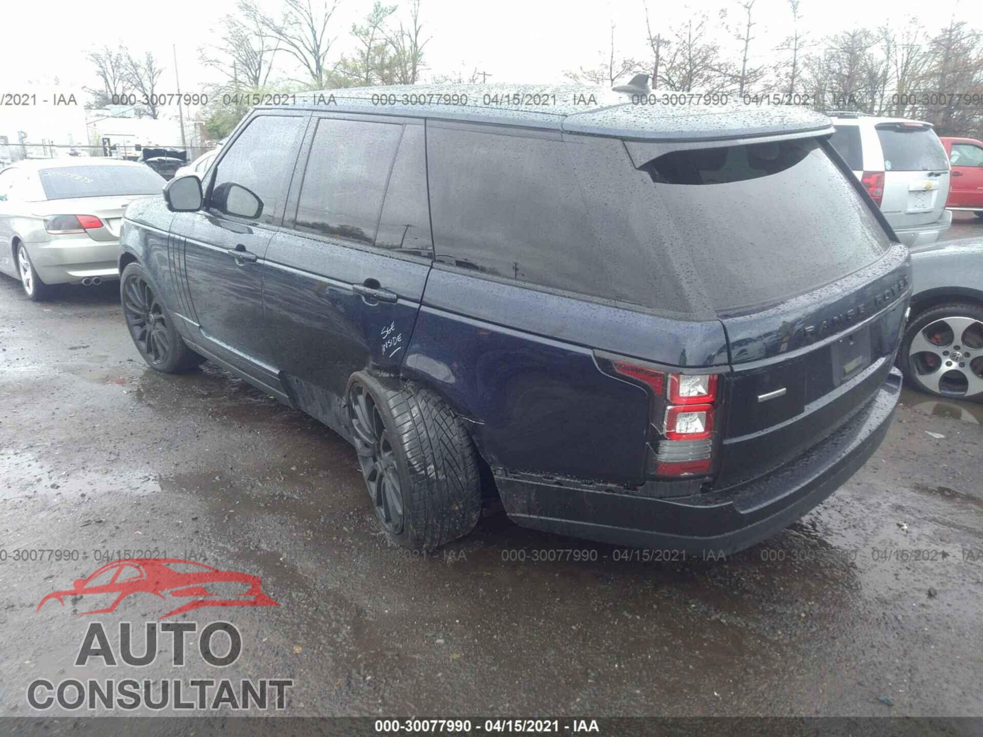 LAND ROVER RANGE ROVER 2016 - SALGS2EFXGA289113