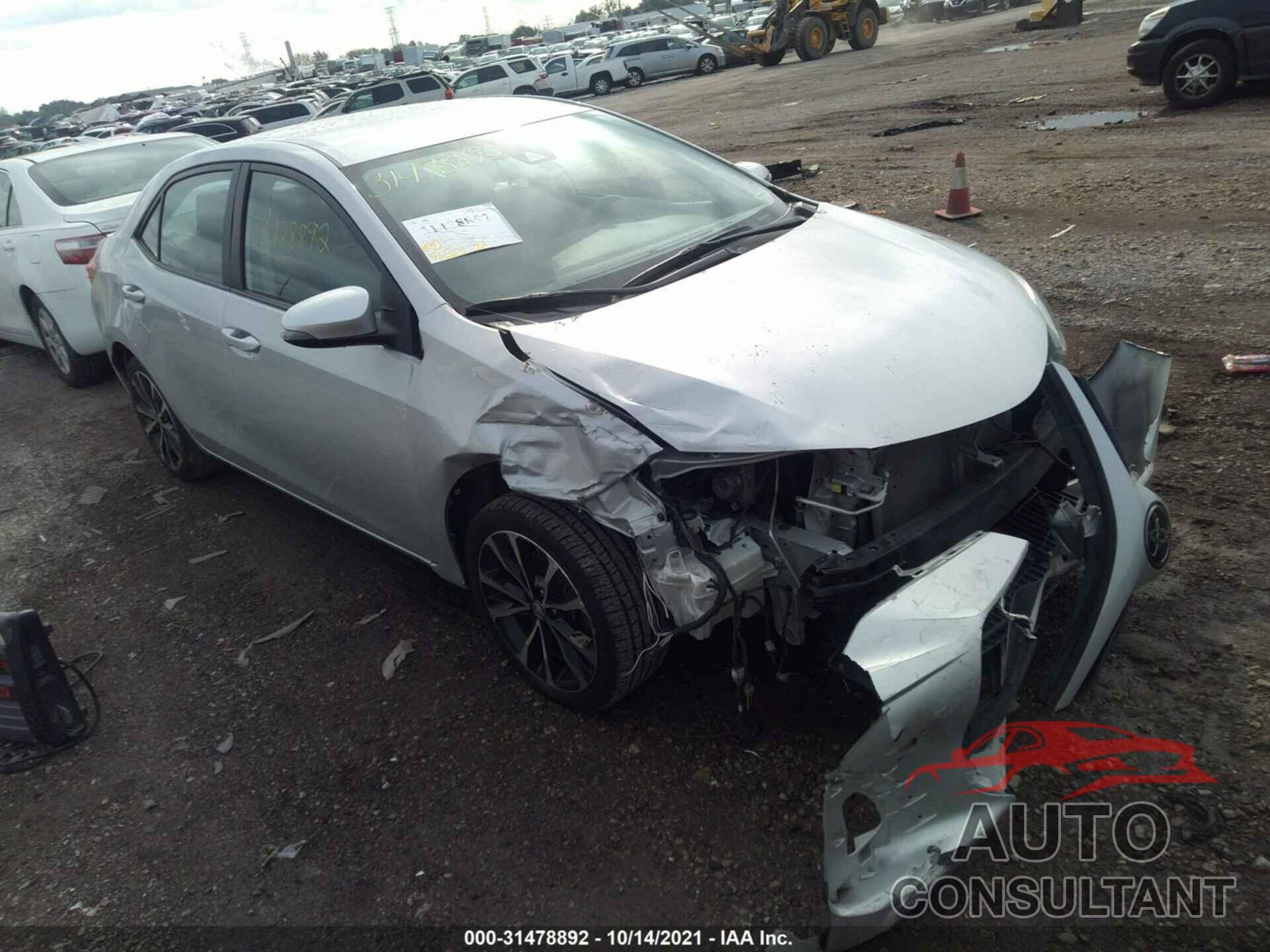 TOYOTA COROLLA 2017 - 2T1BURHEXHC758415