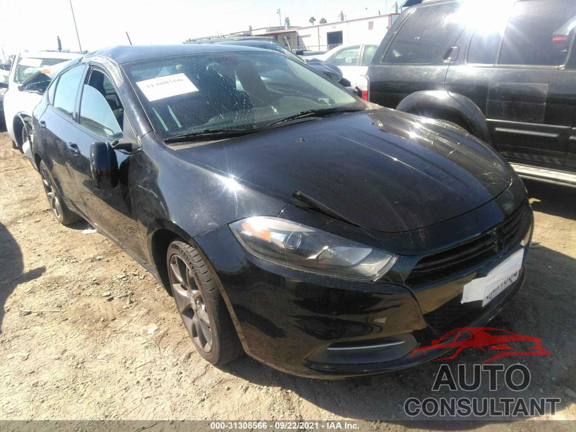 DODGE DART 2016 - 1C3CDFAAXGD533802