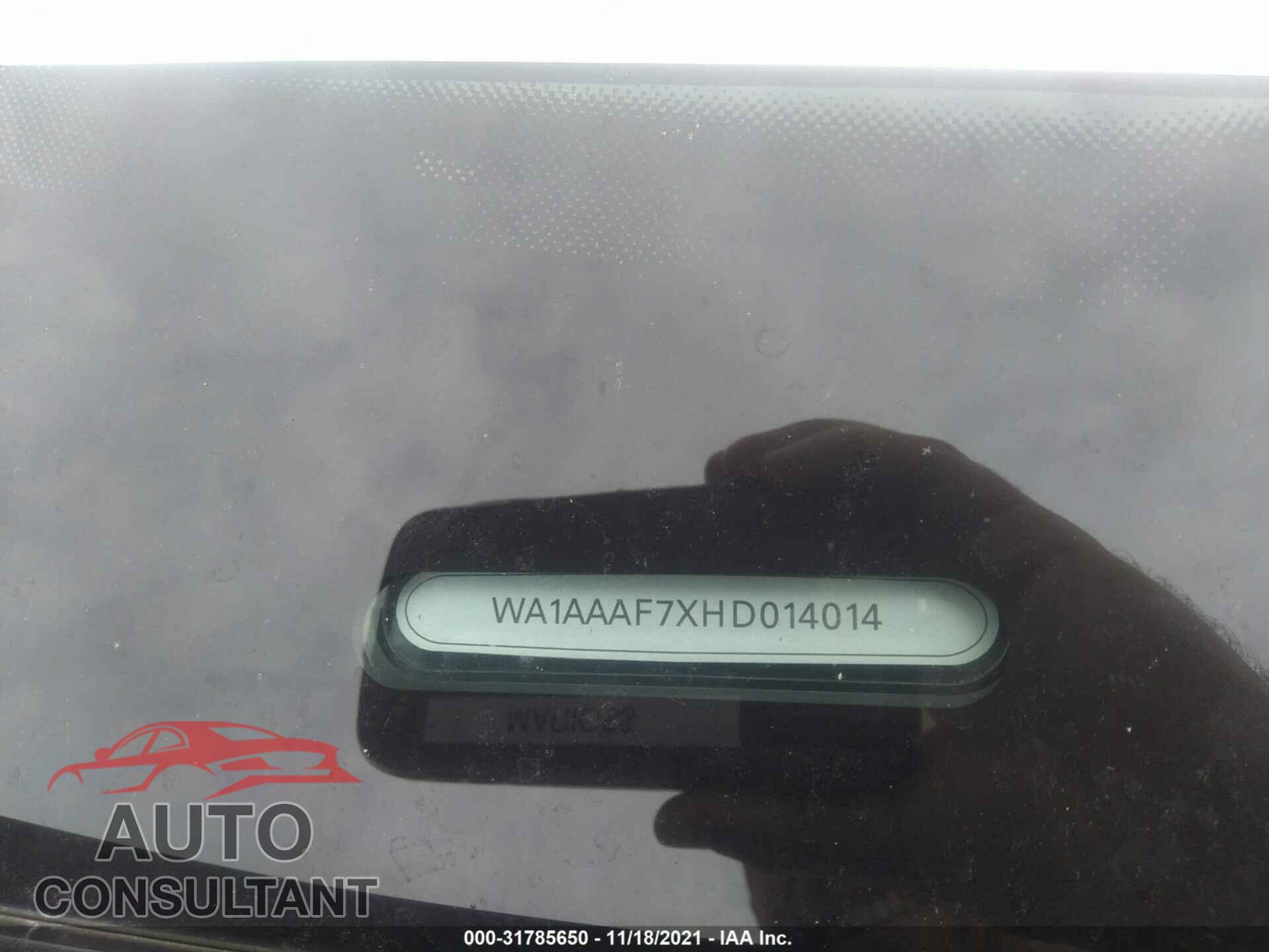 AUDI Q7 2017 - WA1AAAF7XHD014014