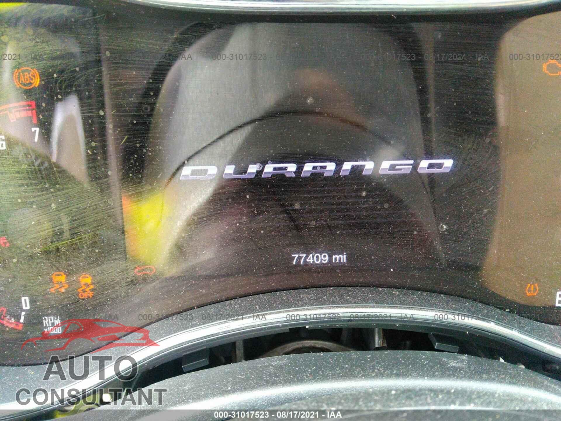 DODGE DURANGO 2016 - 1C4RDHDG0GC352800